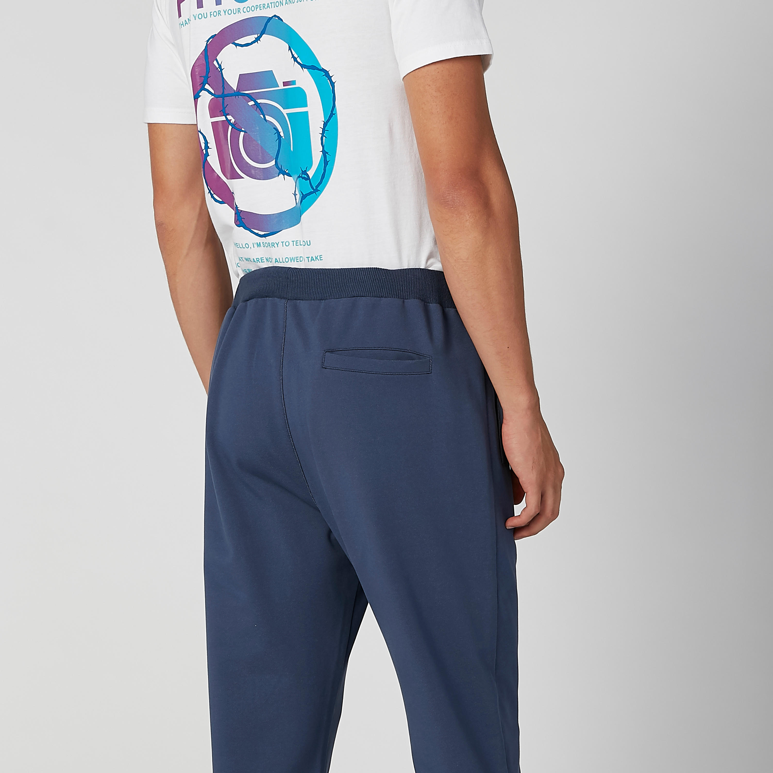 Full Length Plain Pants with Pocket Detail and Drawstring-men-clothing-bottoms-trousersandchinos-trousers-image-4