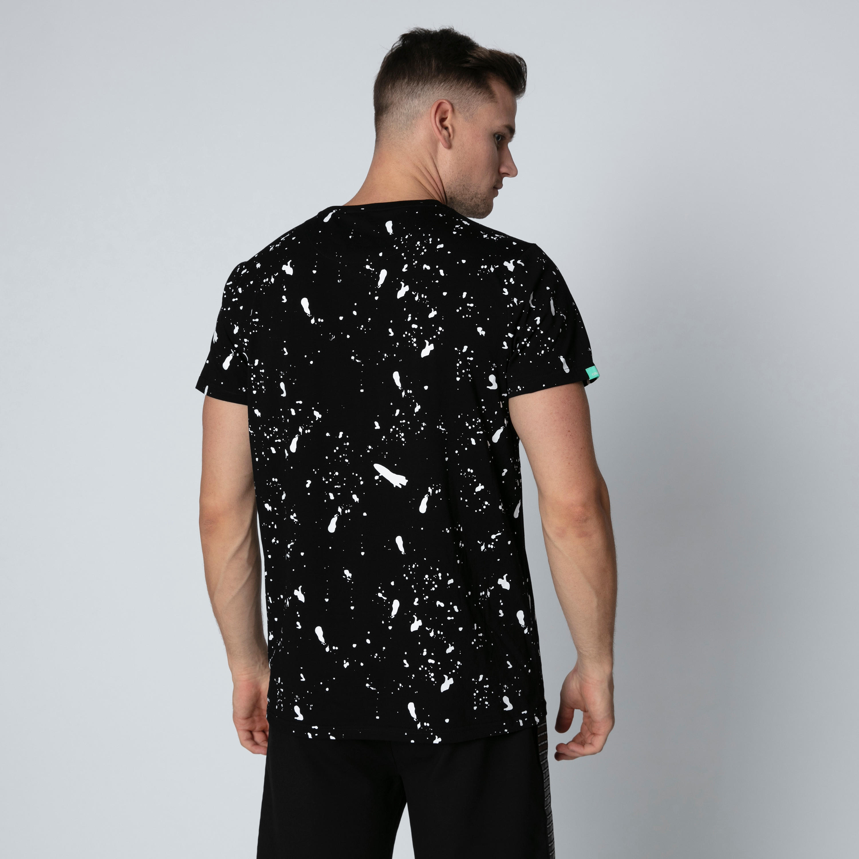 Printed T-shirt with Round Neck and Short Sleeves-men-clothing-tshirtsandpolos-tshirts-image-2