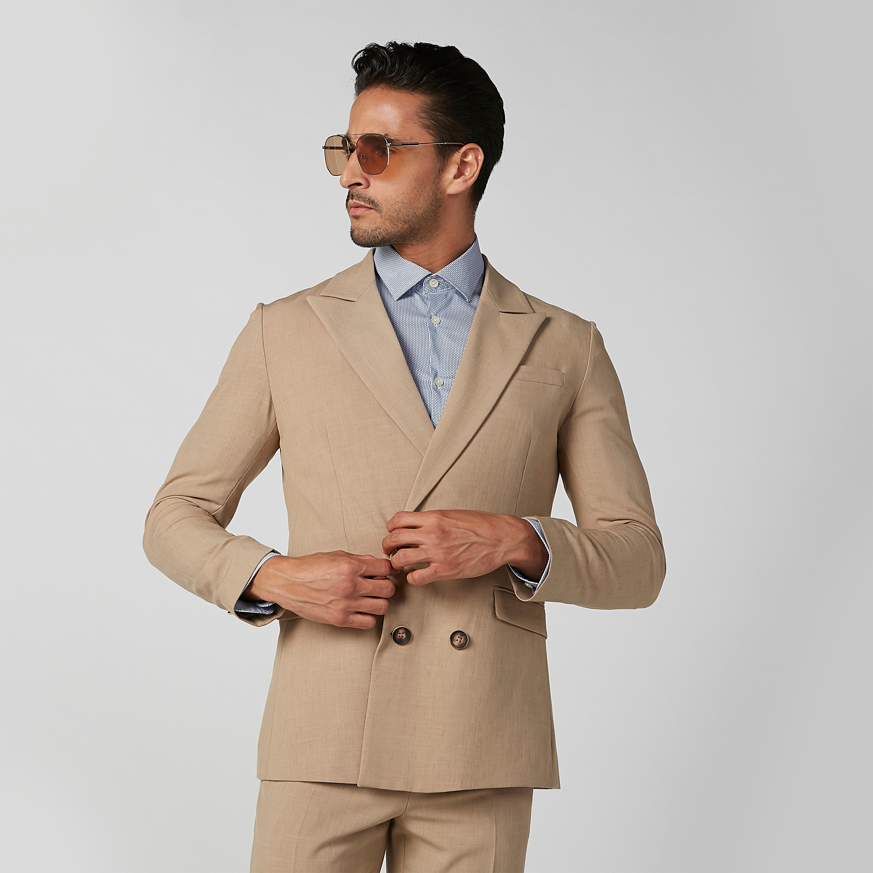 بليزر بارز الملمس بياقة طويلة وأكمام طويلة-men-winterwear-jacketsandblazers-image-1