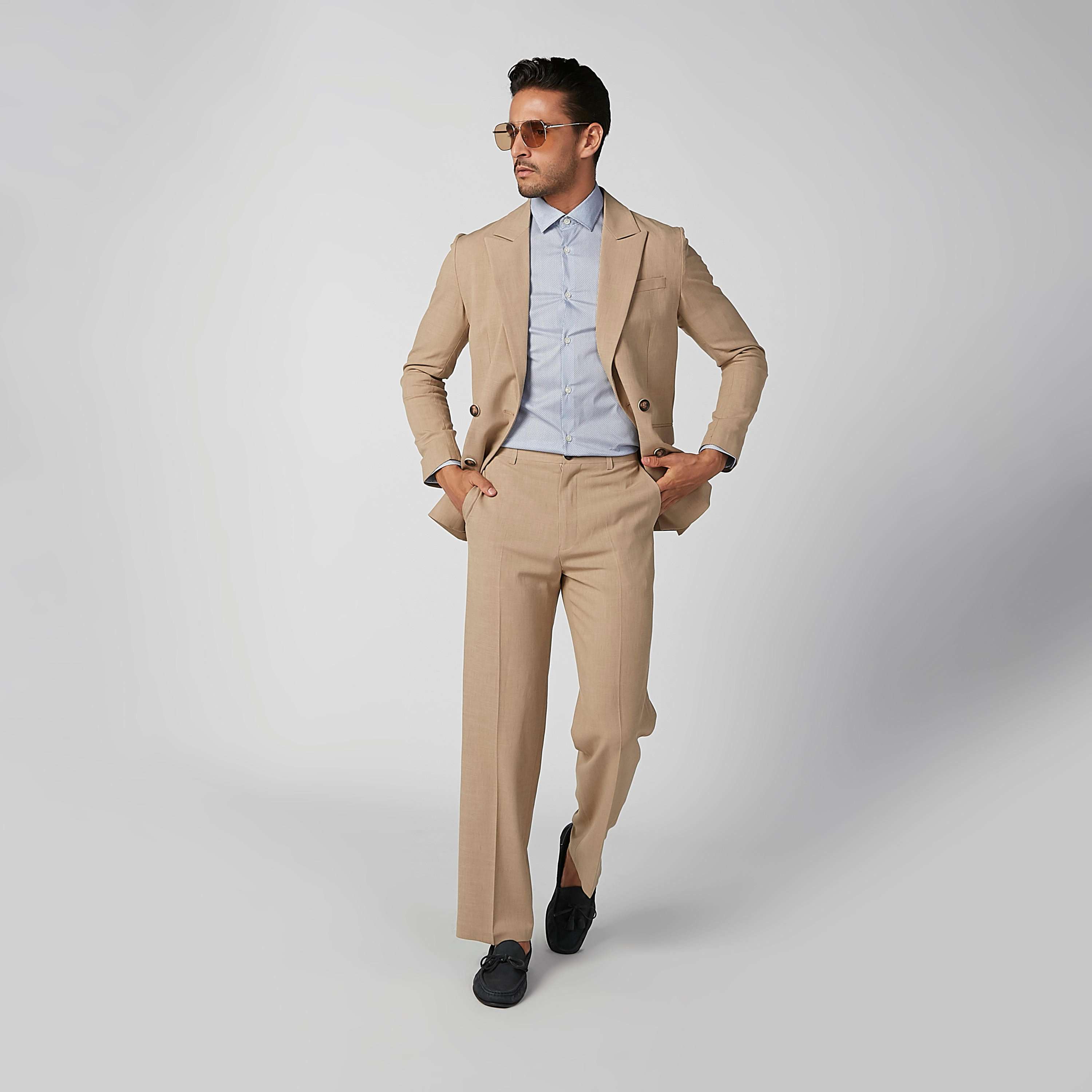 بليزر بارز الملمس بياقة طويلة وأكمام طويلة-men-winterwear-jacketsandblazers-image-2