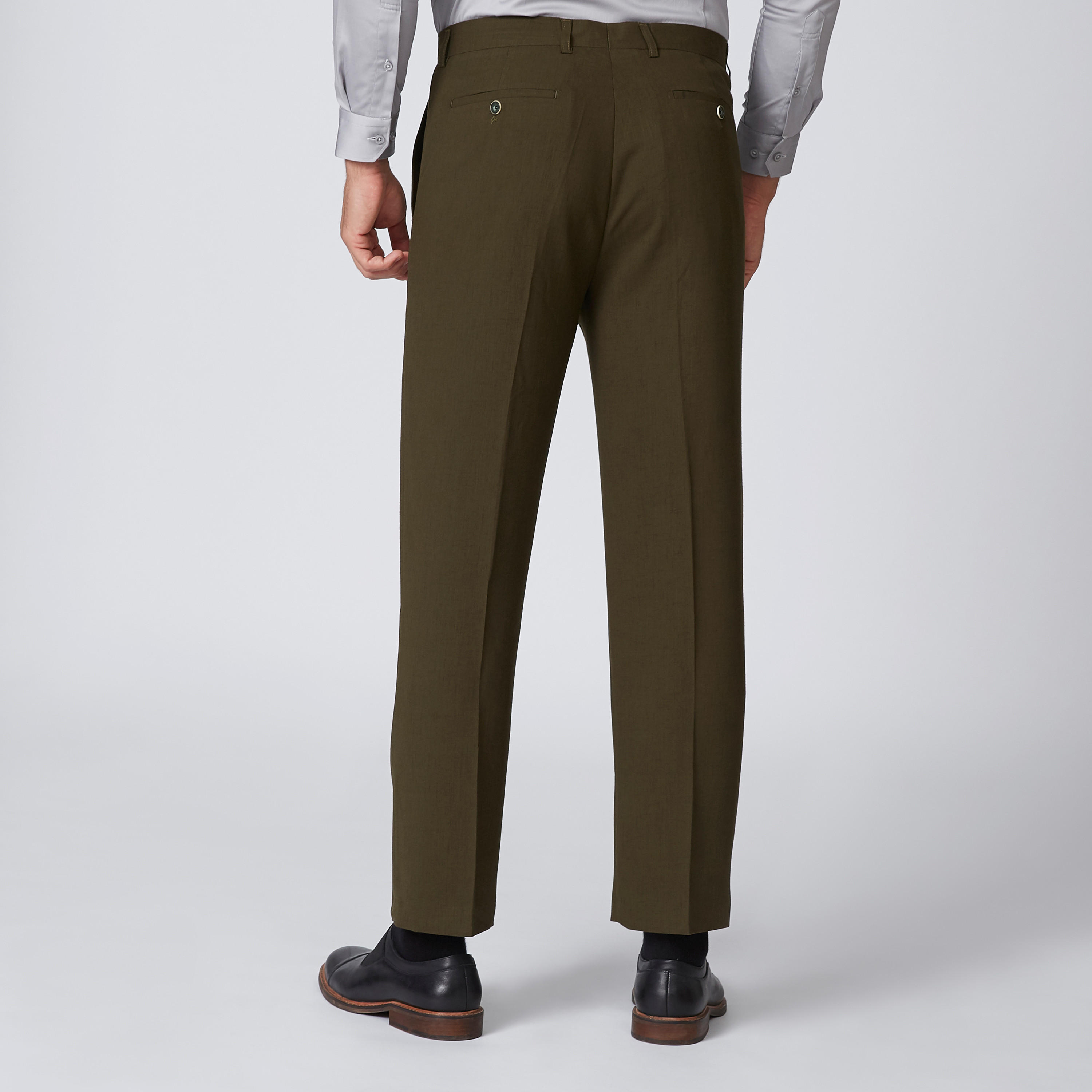 بنطلون رسمي سادة بجيوب وحلقات للحزام-men-clothing-bottoms-trousersandchinos-trousers-image-3