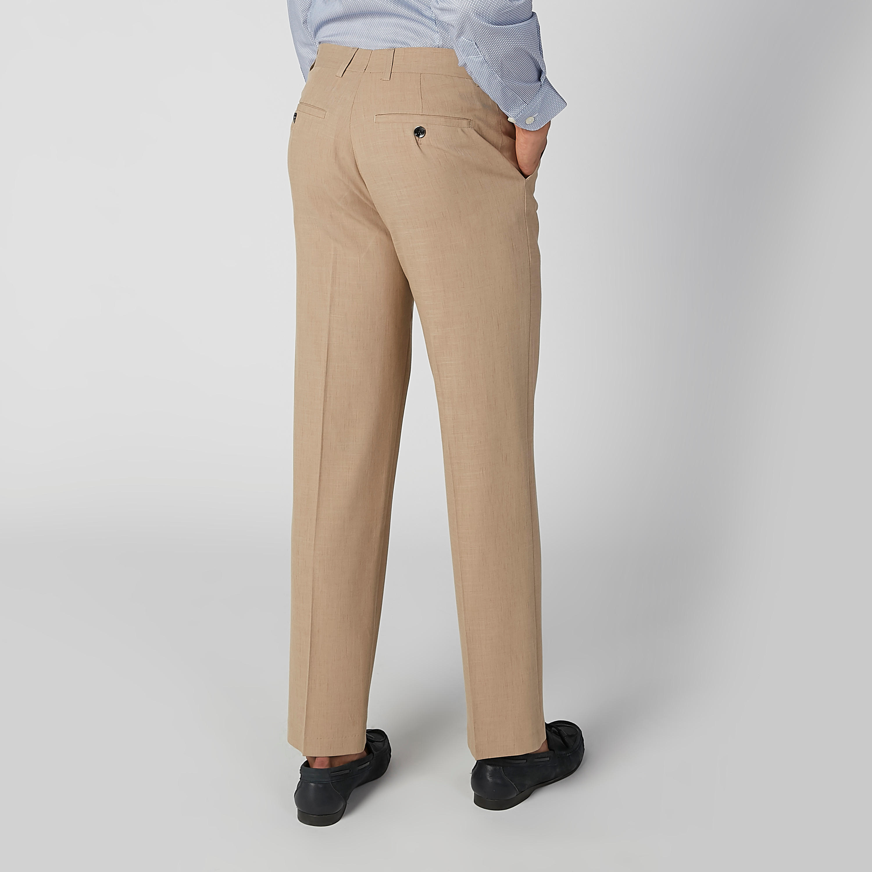 بنطلون سادة طويل بجيوب وحلقات للحزام-men-clothing-bottoms-trousersandchinos-trousers-image-3