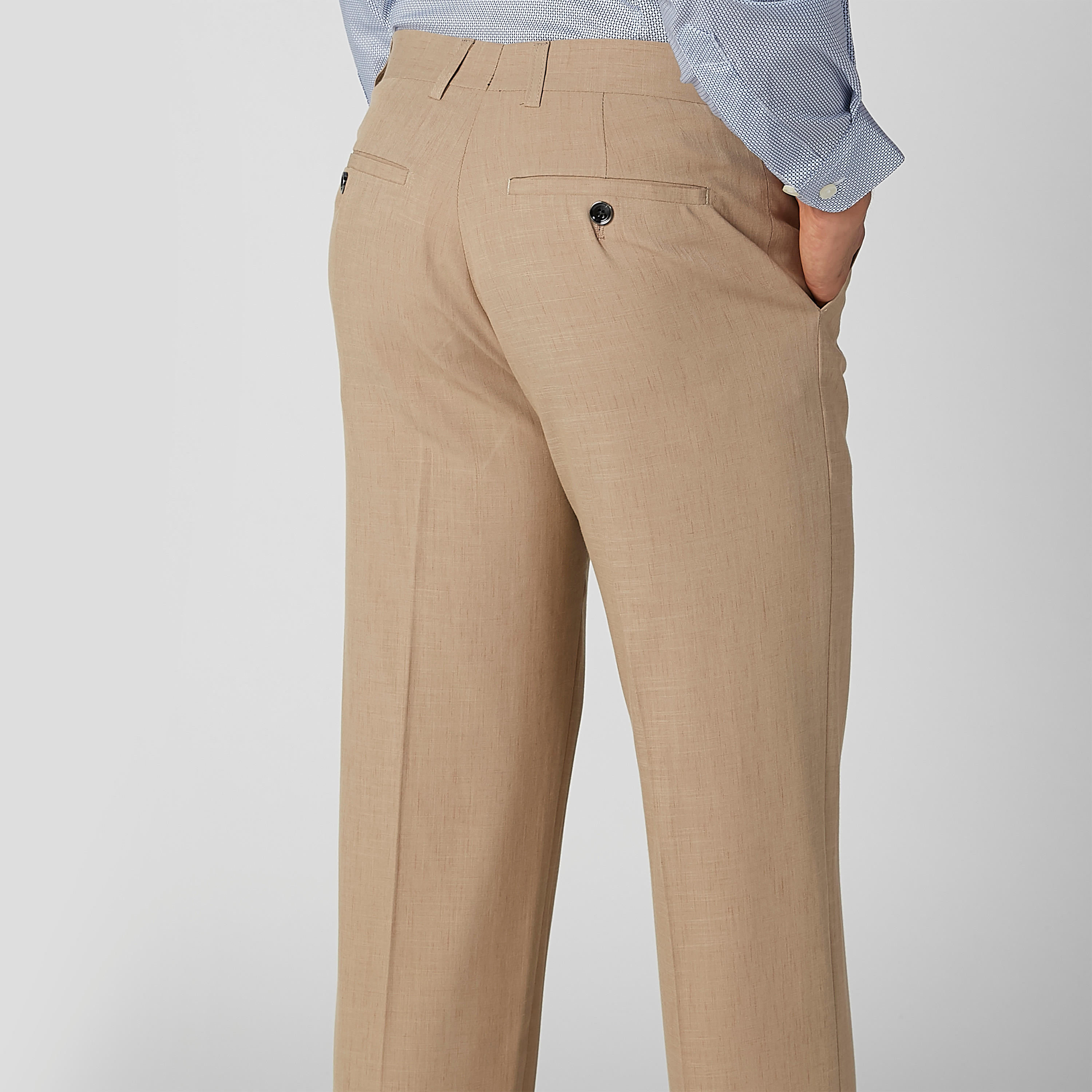 بنطلون سادة طويل بجيوب وحلقات للحزام-men-clothing-bottoms-trousersandchinos-trousers-image-5