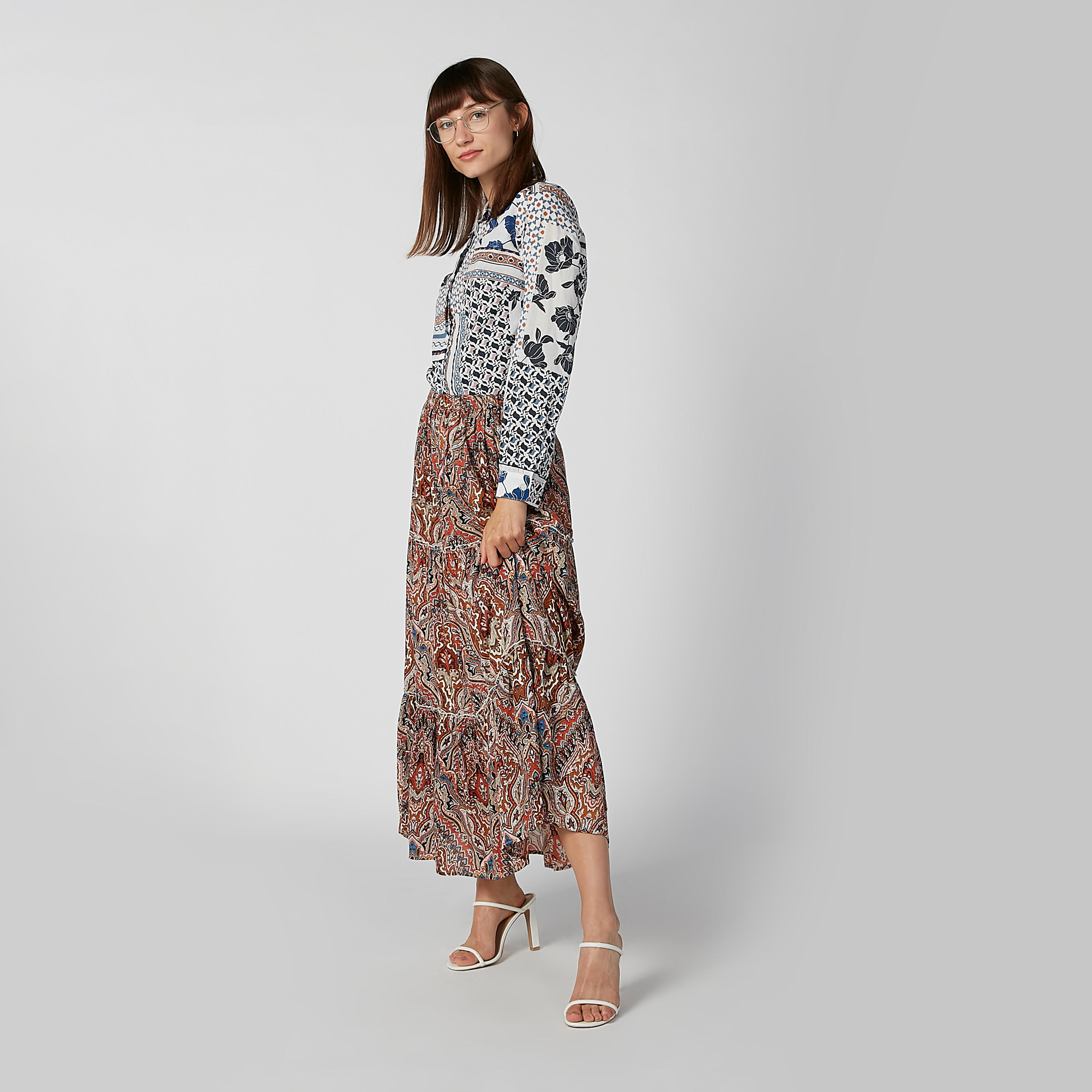 Printed Top with Long Sleeves and Spread Collar-women-clothing-shirtsandblouses-blouses-image-5