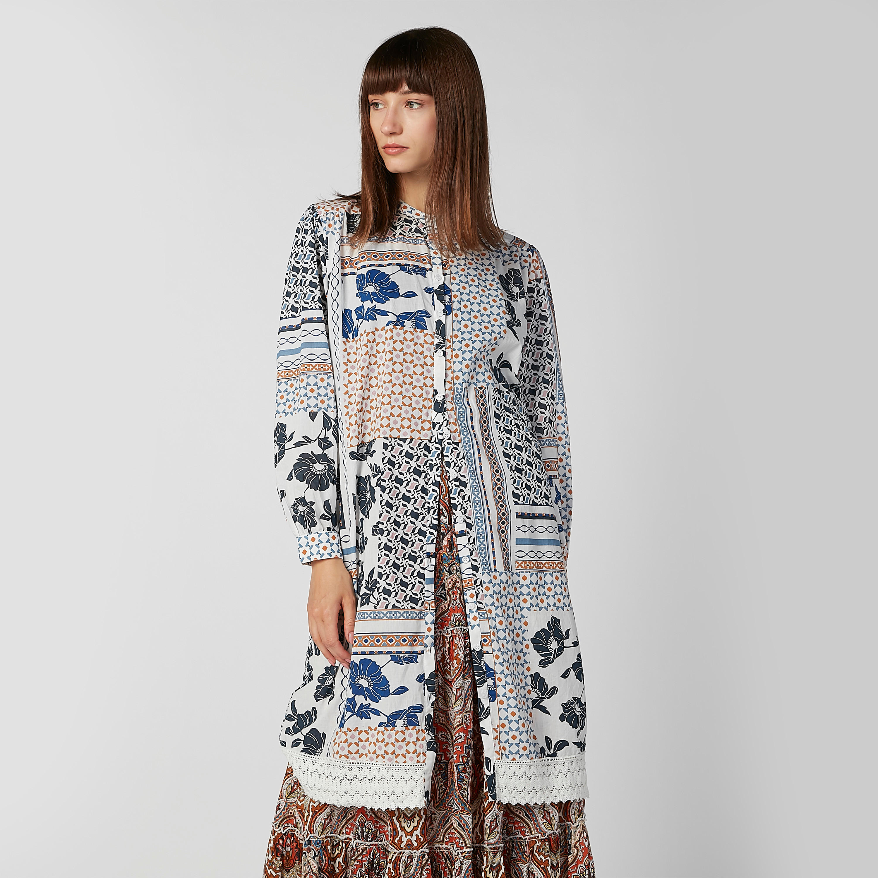 تونيك بياقة مستديرة وأكمام طويلة وطبعات-women-clothing-shirtsandblouses-blouses-image-1