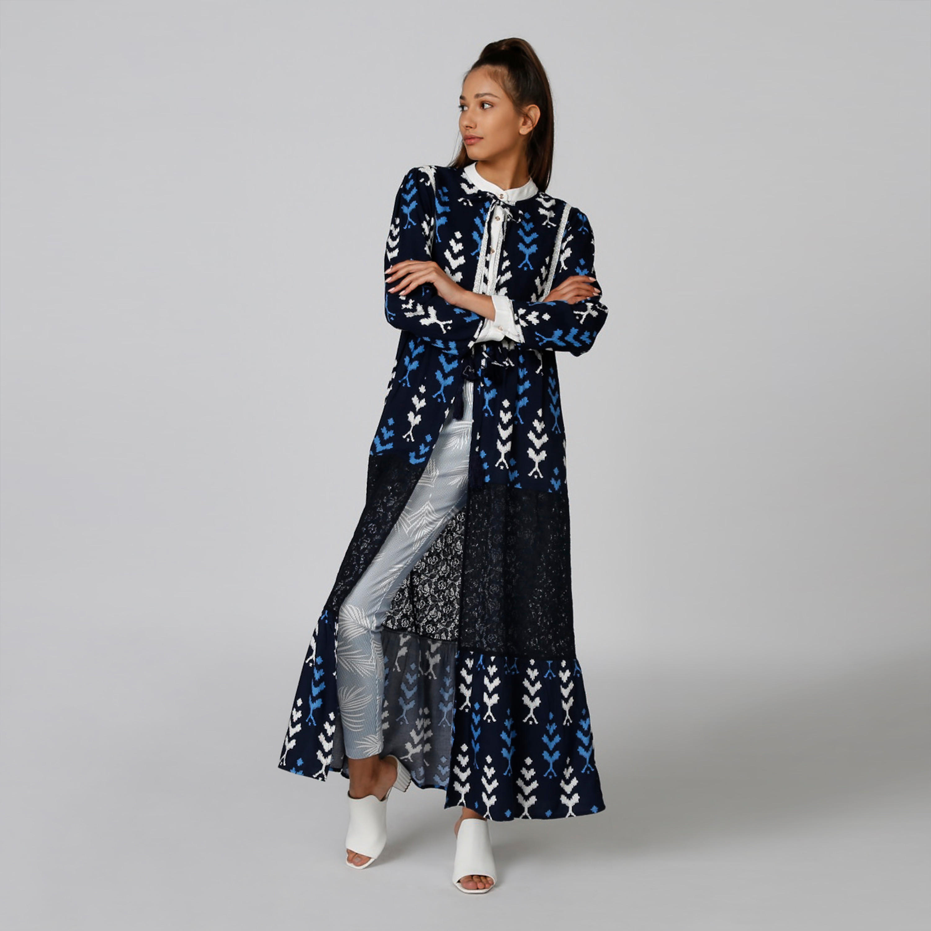 Printed Shrug with Long Sleeves and Tie Ups-women-winterwear-cardigansandjumpers-cardigans-image-1