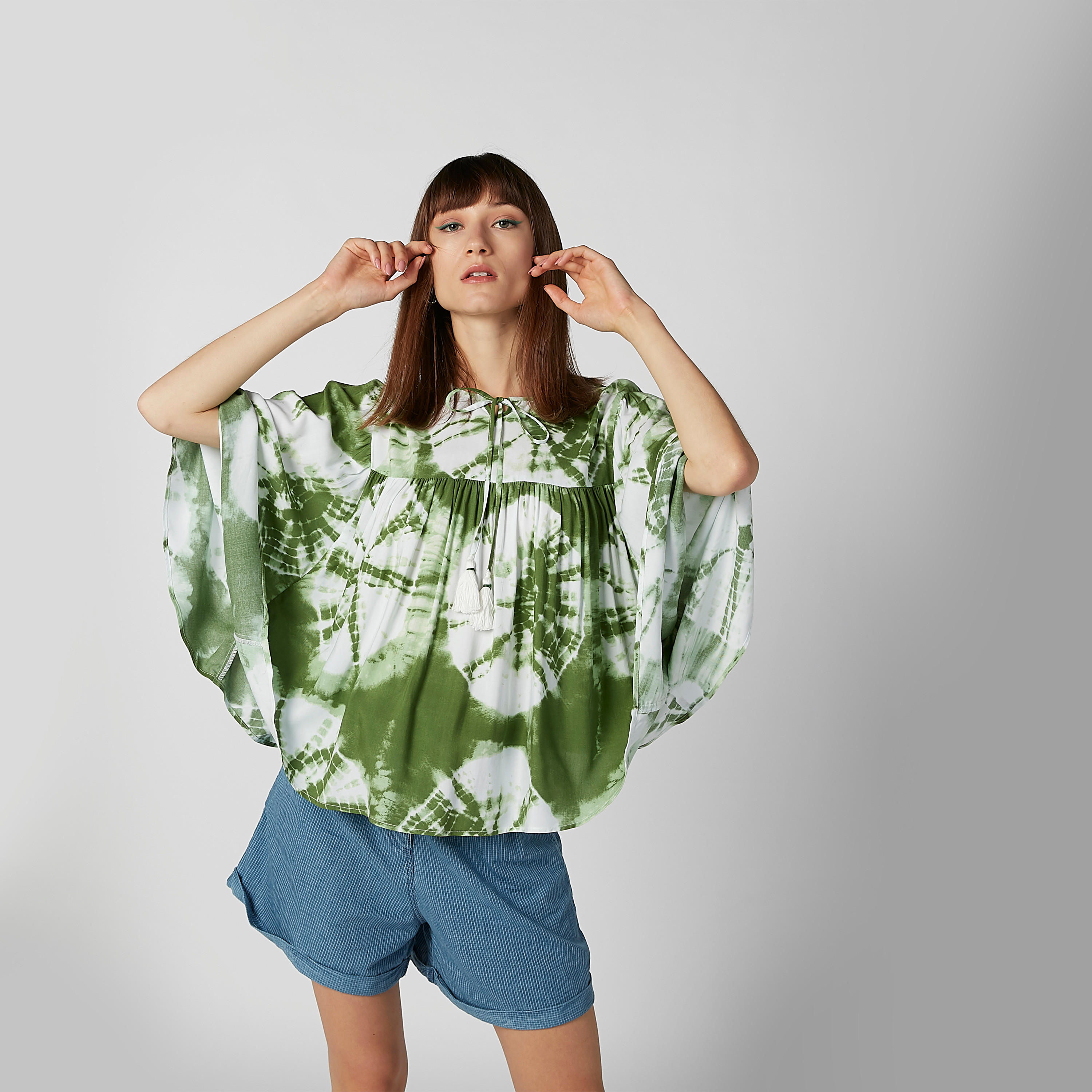 بلوزة قفطان بأكمام طويلة وأربطة وطبعات-women-clothing-shirtsandblouses-blouses-image-3