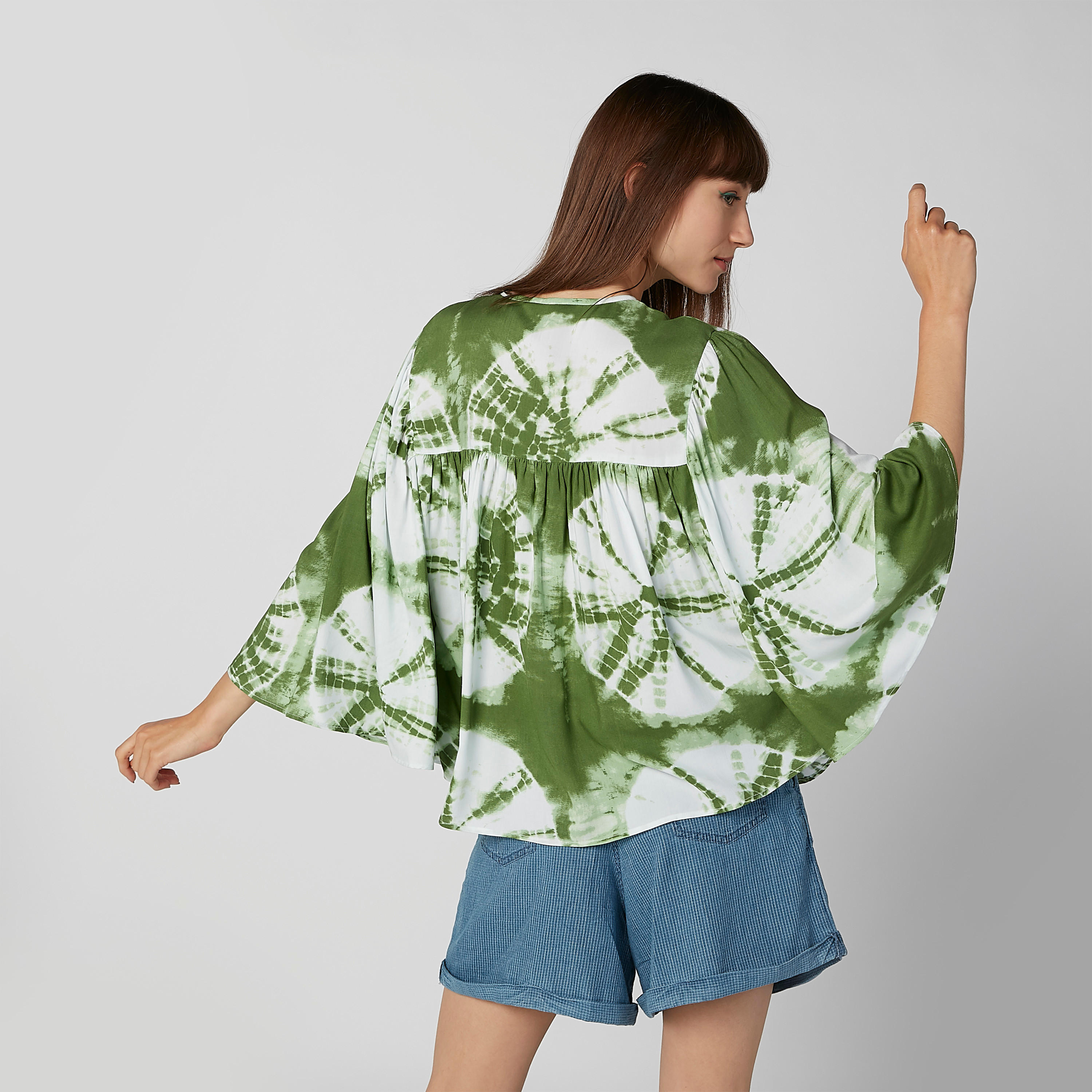بلوزة قفطان بأكمام طويلة وأربطة وطبعات-women-clothing-shirtsandblouses-blouses-image-5