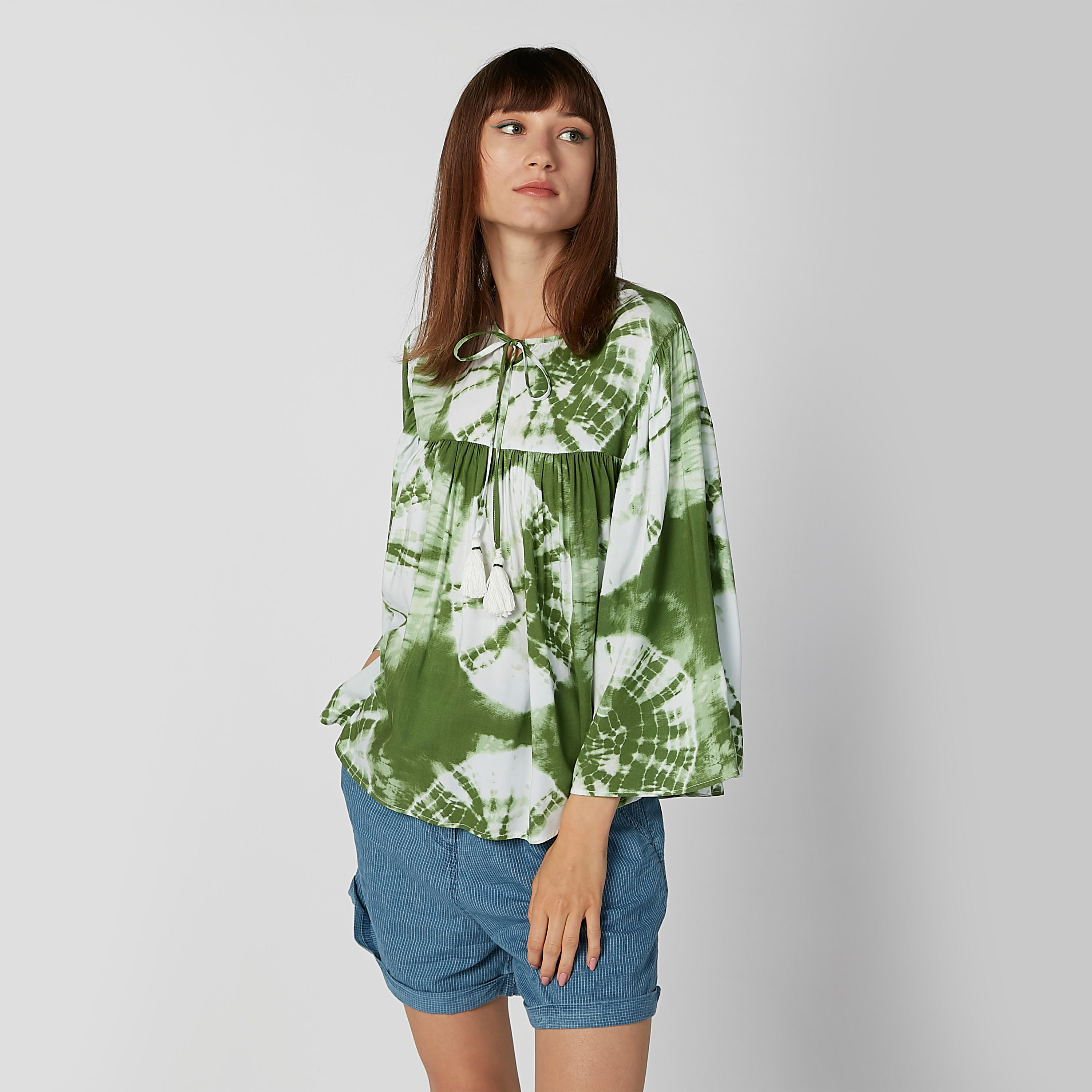 بلوزة قفطان بأكمام طويلة وأربطة وطبعات-women-clothing-shirtsandblouses-blouses-image-7