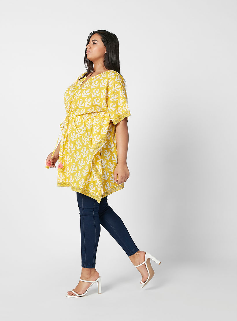 توني بأكمام متصلة وأربطة شرّابات وطبعات-women-clothing-shirtsandblouses-blouses-image-3
