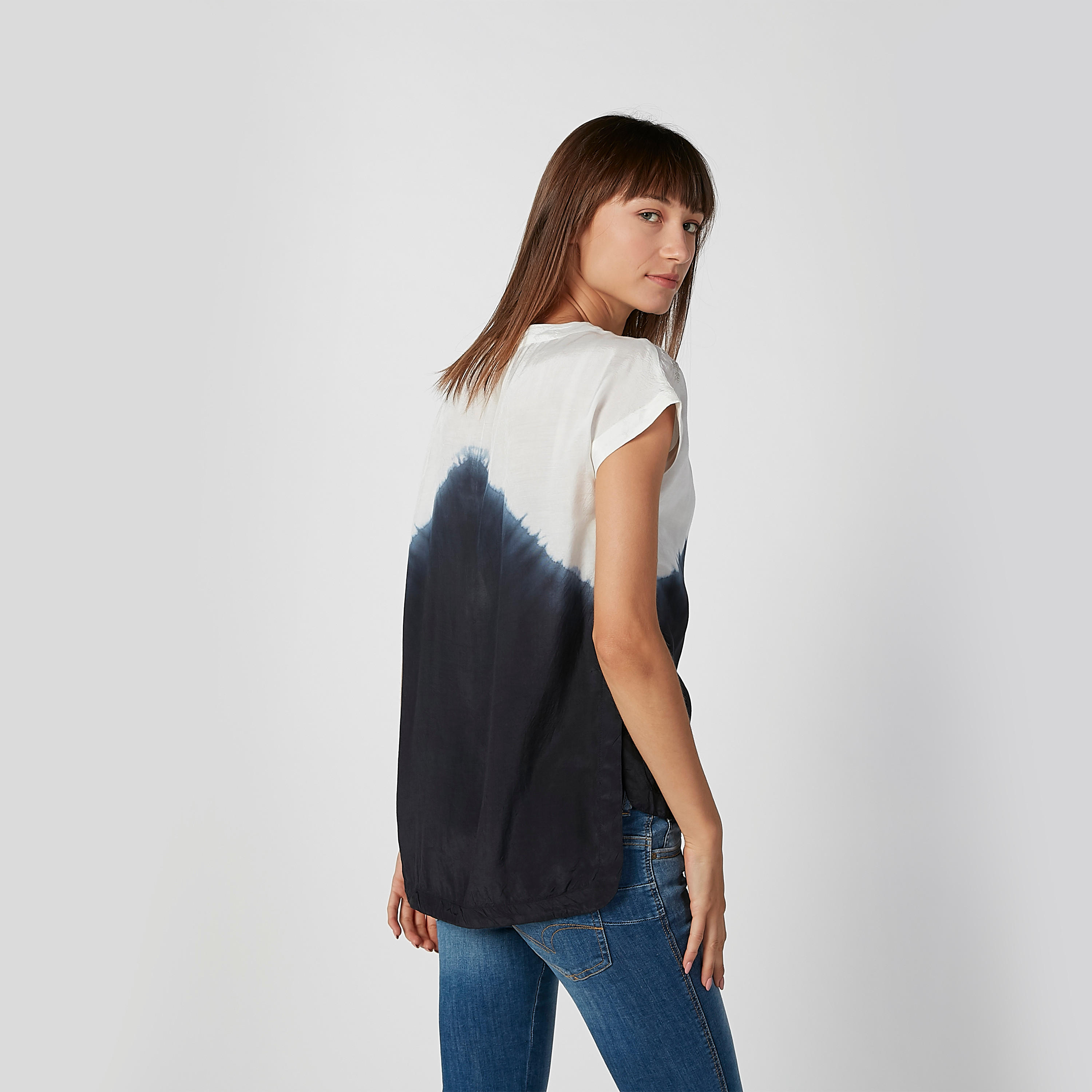 Printed Top with Round Neck and Cap Sleeves-women-clothing-shirtsandblouses-blouses-image-4
