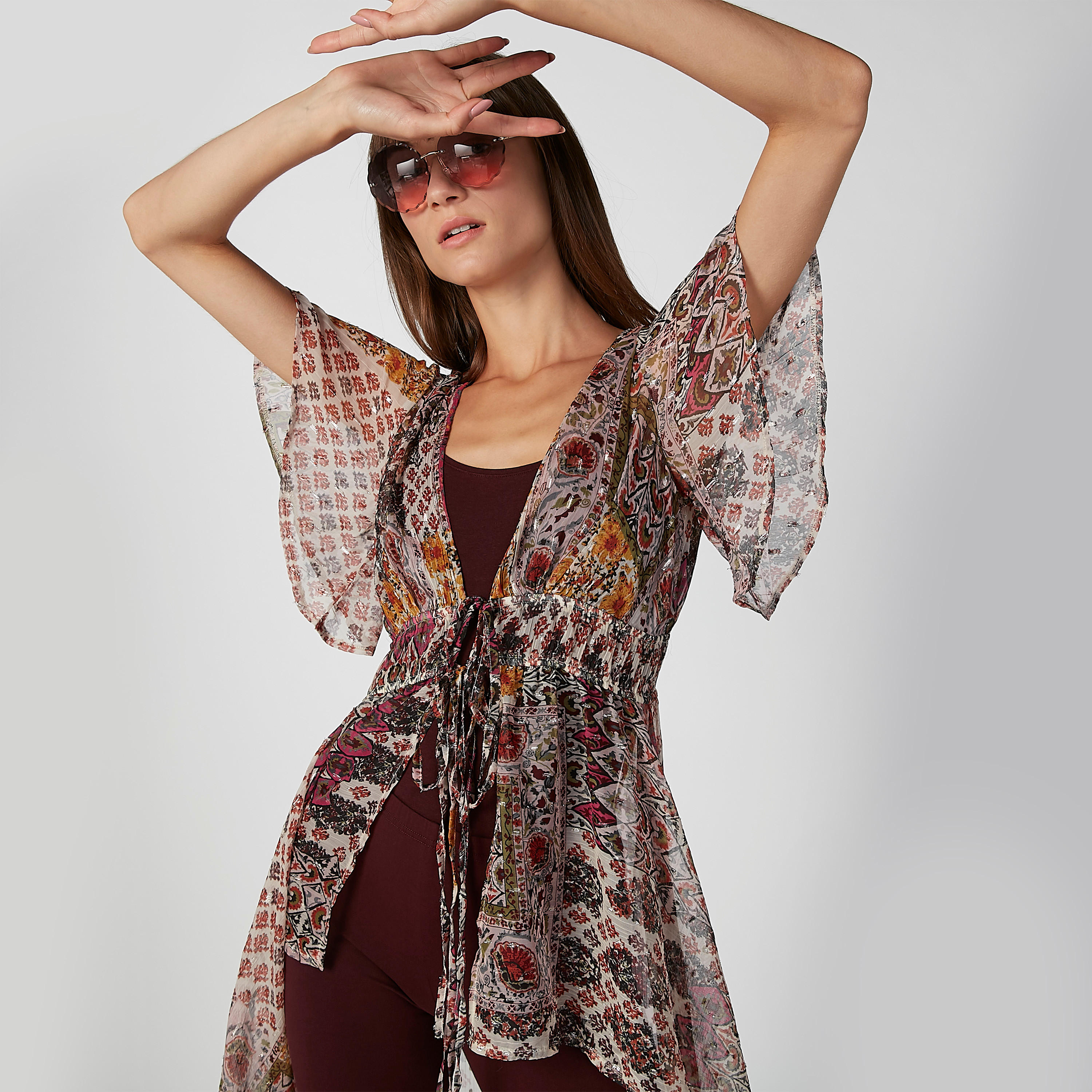 جاكيت مستدام بحوّاف غير مستوية وأربطة وطبعات -women-winterwear-coatsandjackets-jackets-image-5