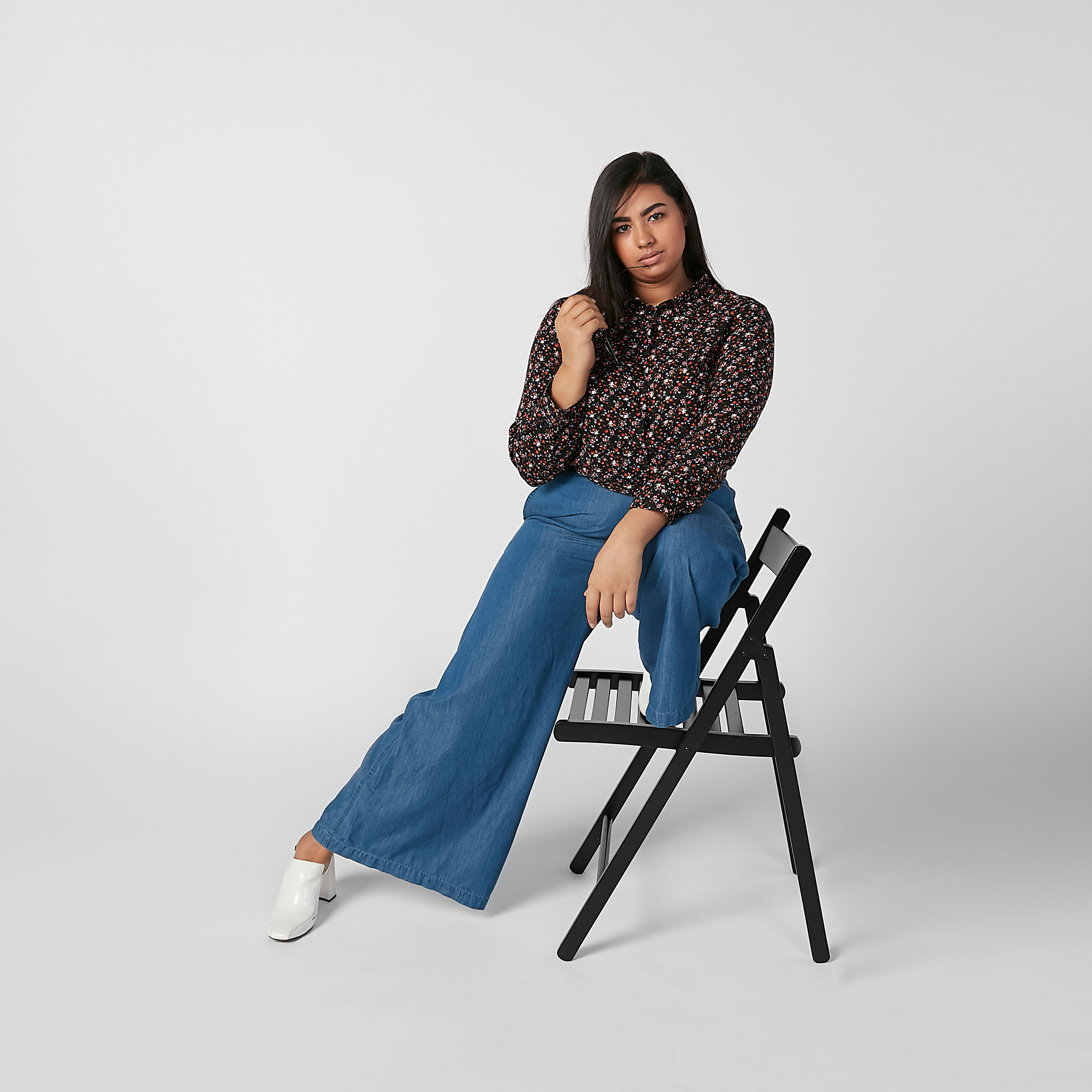 قميص مستدام بياقة عاديّة وأكمام طويلة وطبعات-women-clothing-shirtsandblouses-blouses-image-3