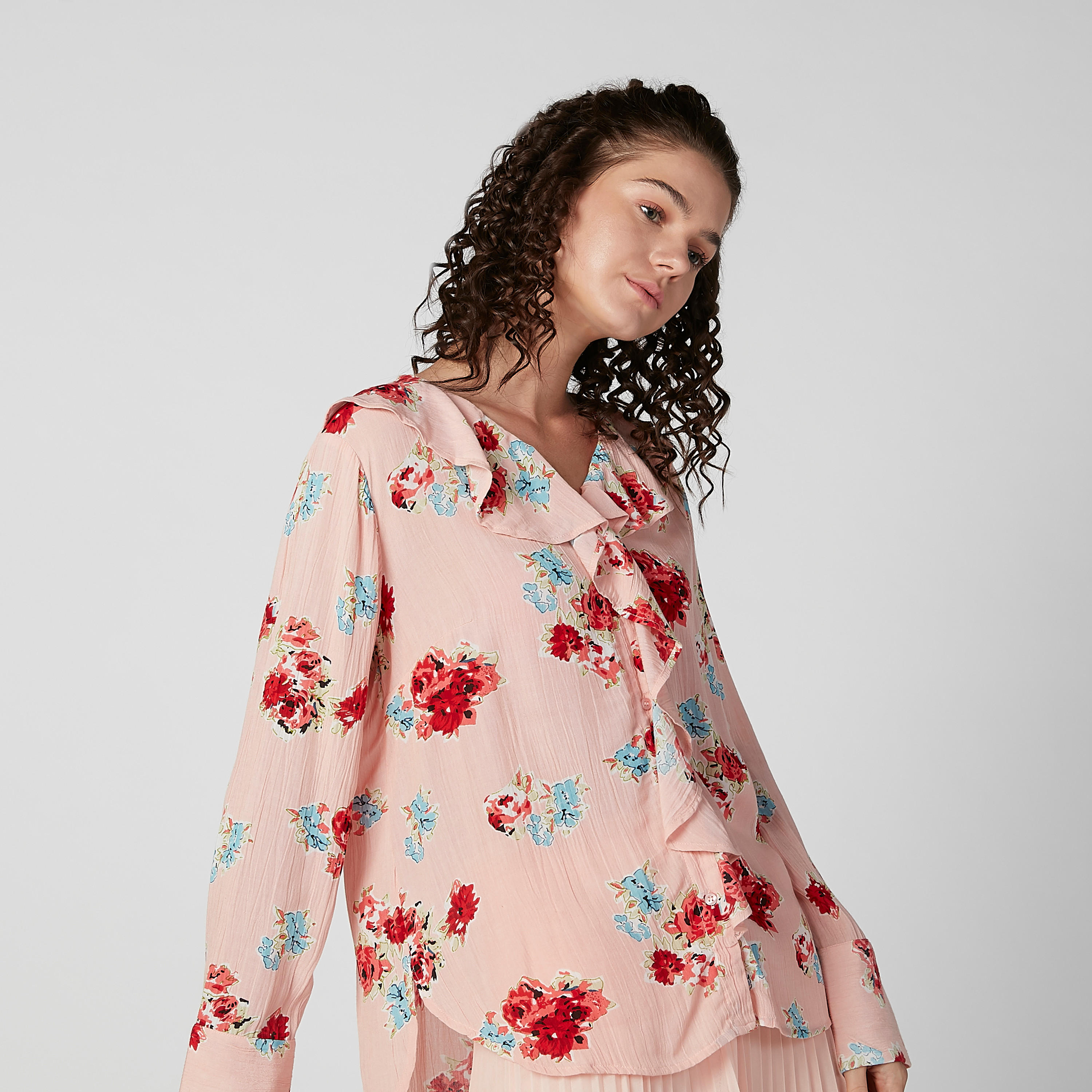 قميص بياقة V وأكمام طويلة وطبعات زهرية-women-clothing-shirtsandblouses-shirts-image-3