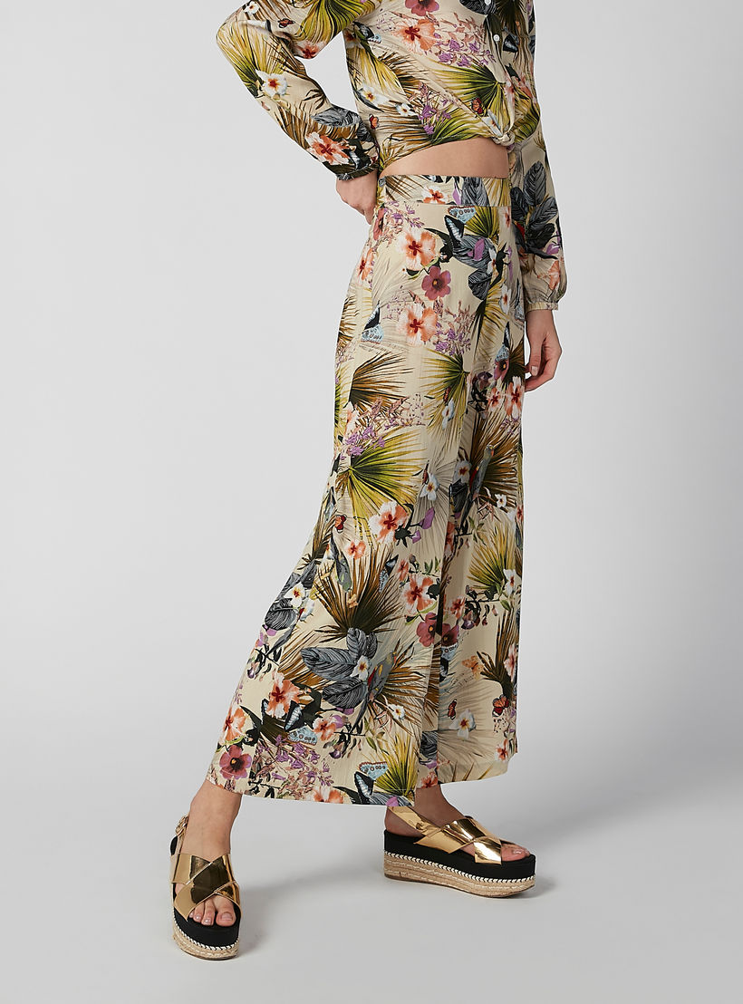 بنطلون بالازو بخصر مطّاطي متوسط الارتفاع وطبعات-women-clothing-bottoms-trousers-image-2
