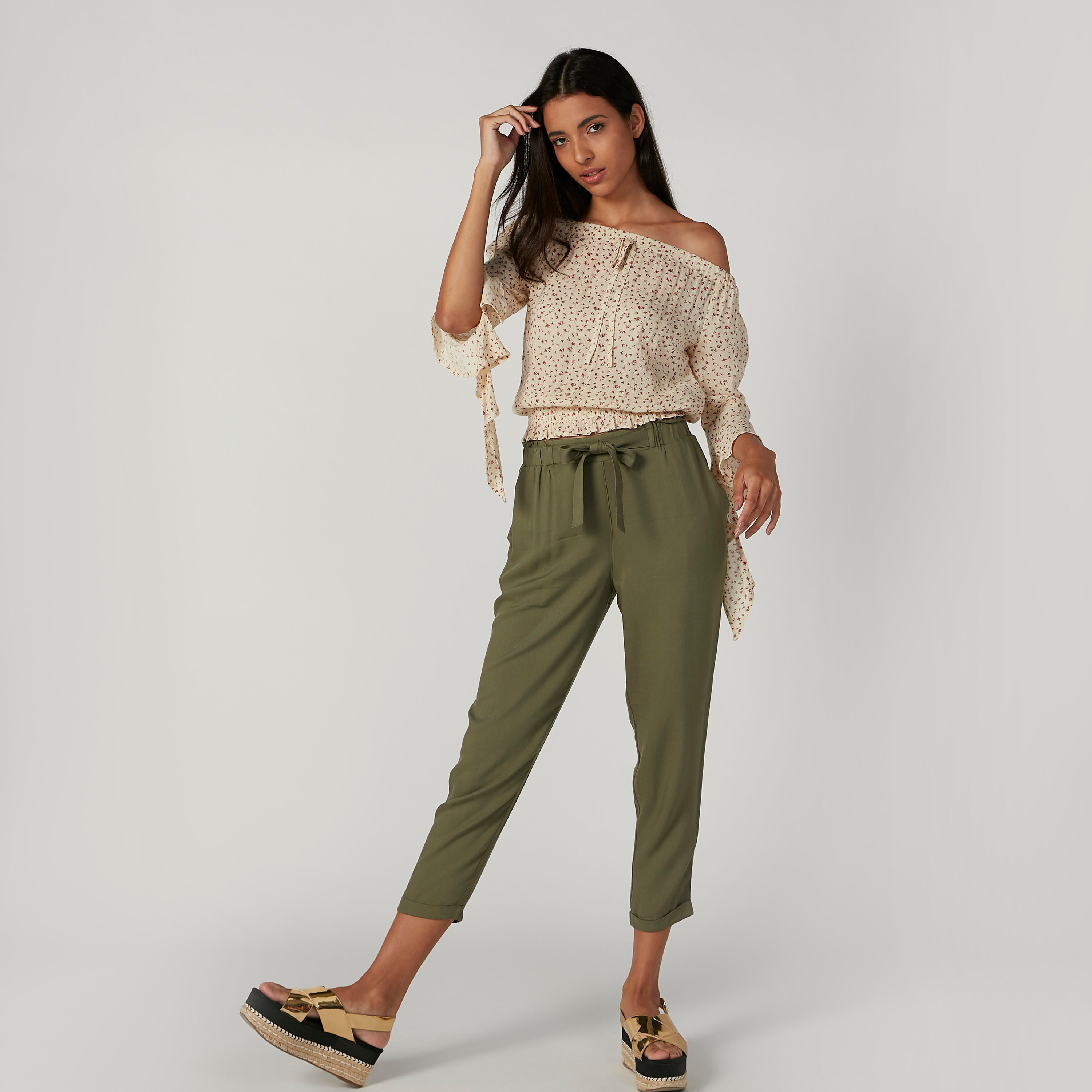 بلوزة مكشوفة الأكتاف بياقة مفتوحة وأكمام 3/4 وطبعات-women-clothing-shirtsandblouses-blouses-image-4