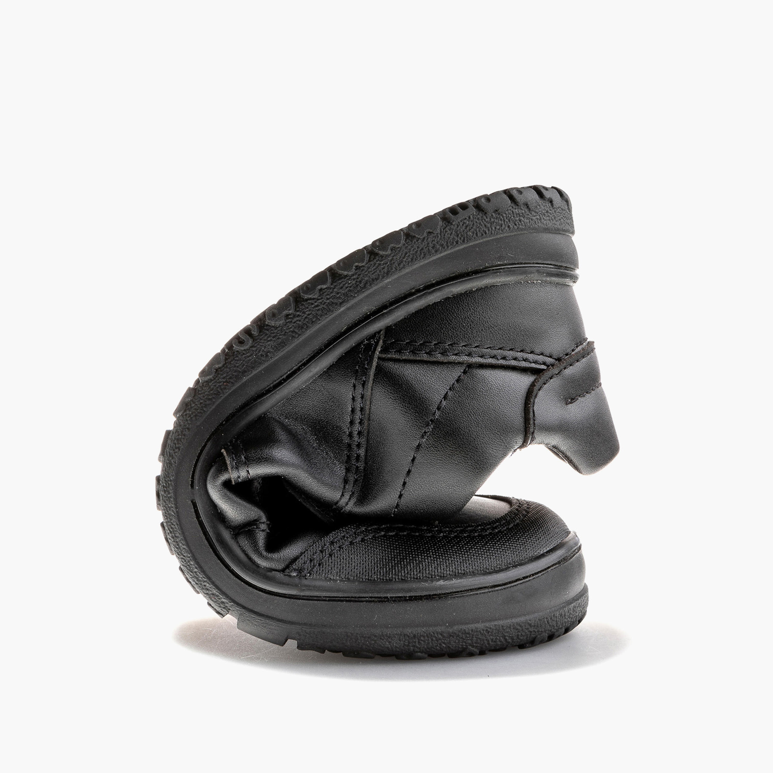 Pablosky Kids' Panelled School Shoes with Hook and Loop Closure - 732015-J-boys-shoes-sneakers-image-6