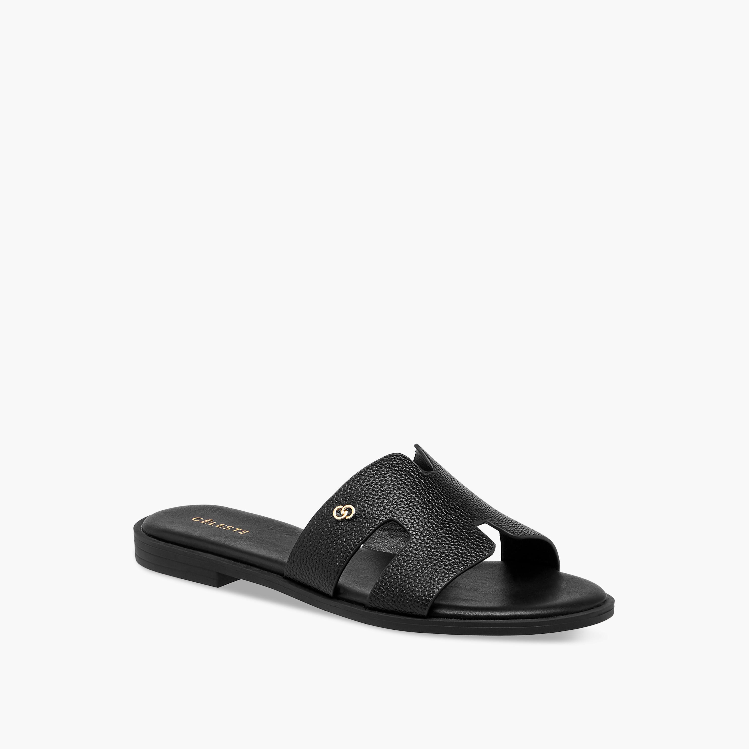 صندل مسطح سهل الارتداء وبارز الملمس للنساء من سيليست-women-shoes-flats-sandals-image-2
