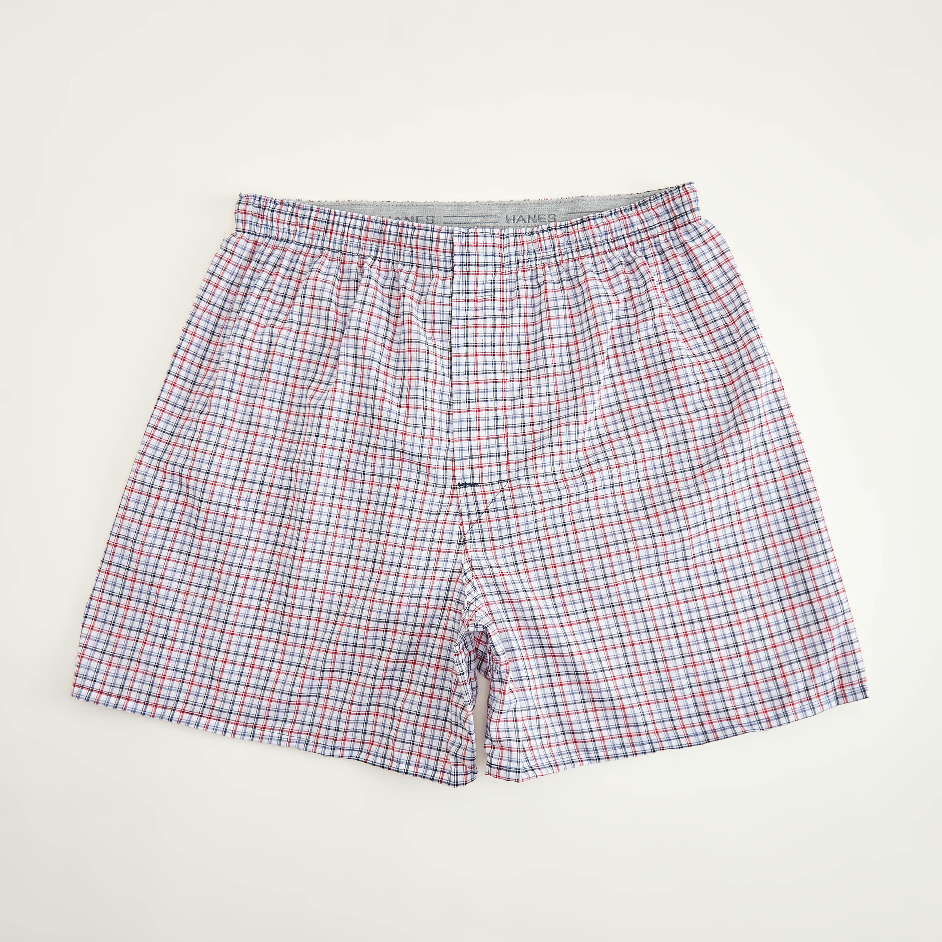 Set of 2 - Hanes Checked Boxers with Elasticated Waistband-men-clothing-innerwear-underwear-image-3