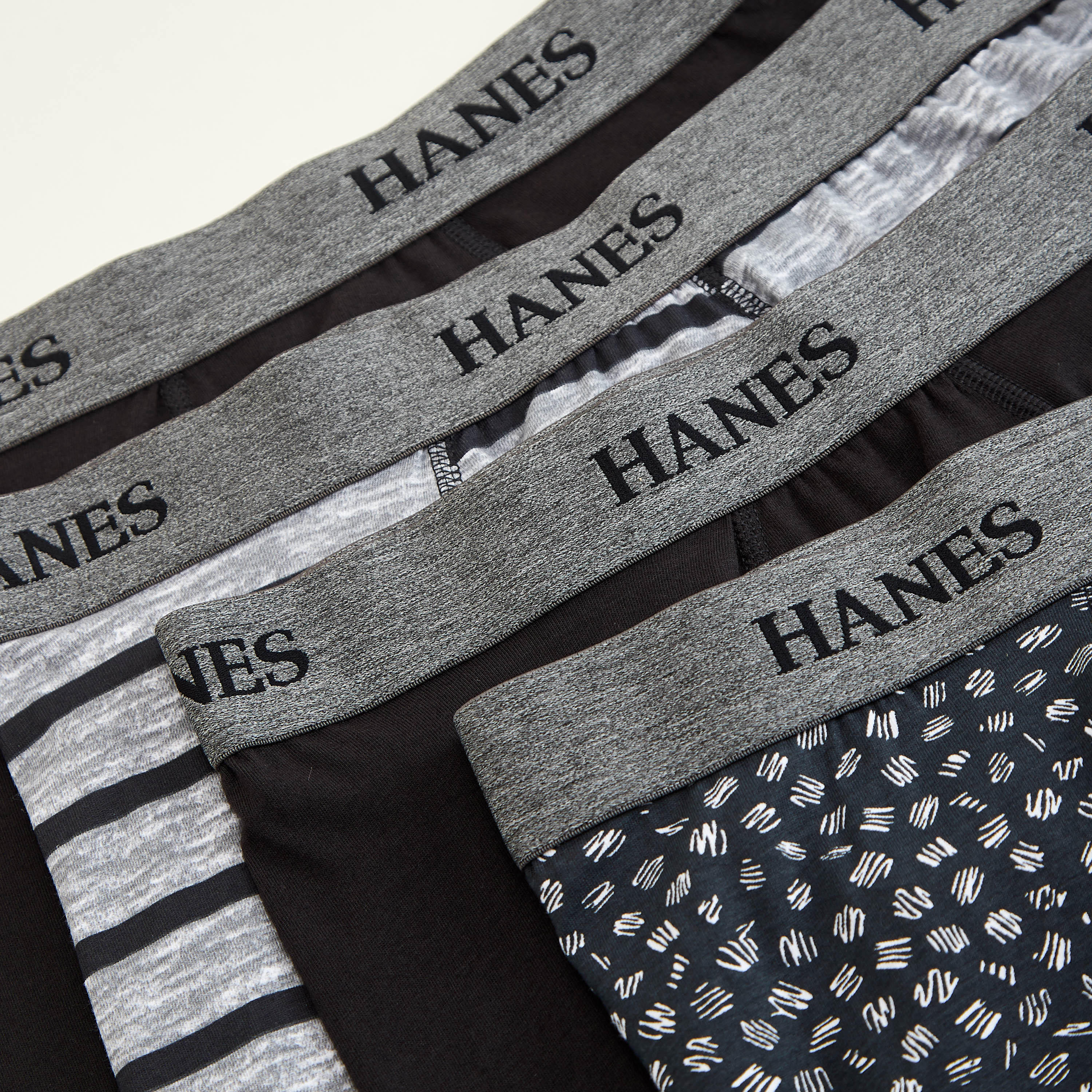 Set of 4 - Hanes Assorted Trunks with Elasticated Waistband-men-clothing-innerwear-underwear-image-2