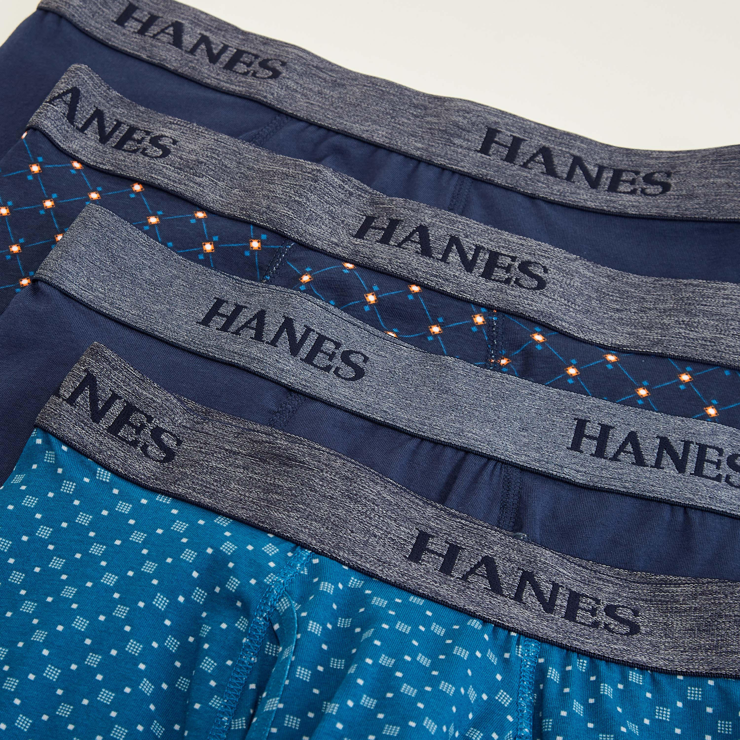 شورتات ترانك متنوّعة بخصر مطّاطي من هانس - طقم من 4 قطع-men-clothing-innerwear-underwear-image-2