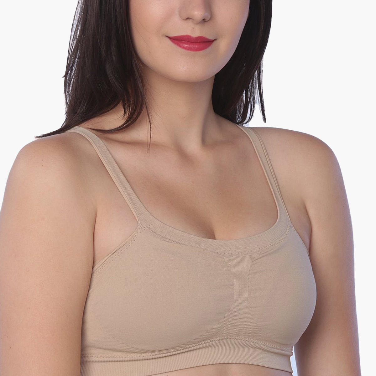 Hanes Cross Back Foam Bandini Bra-women-clothing-lingerie-bras-image-2