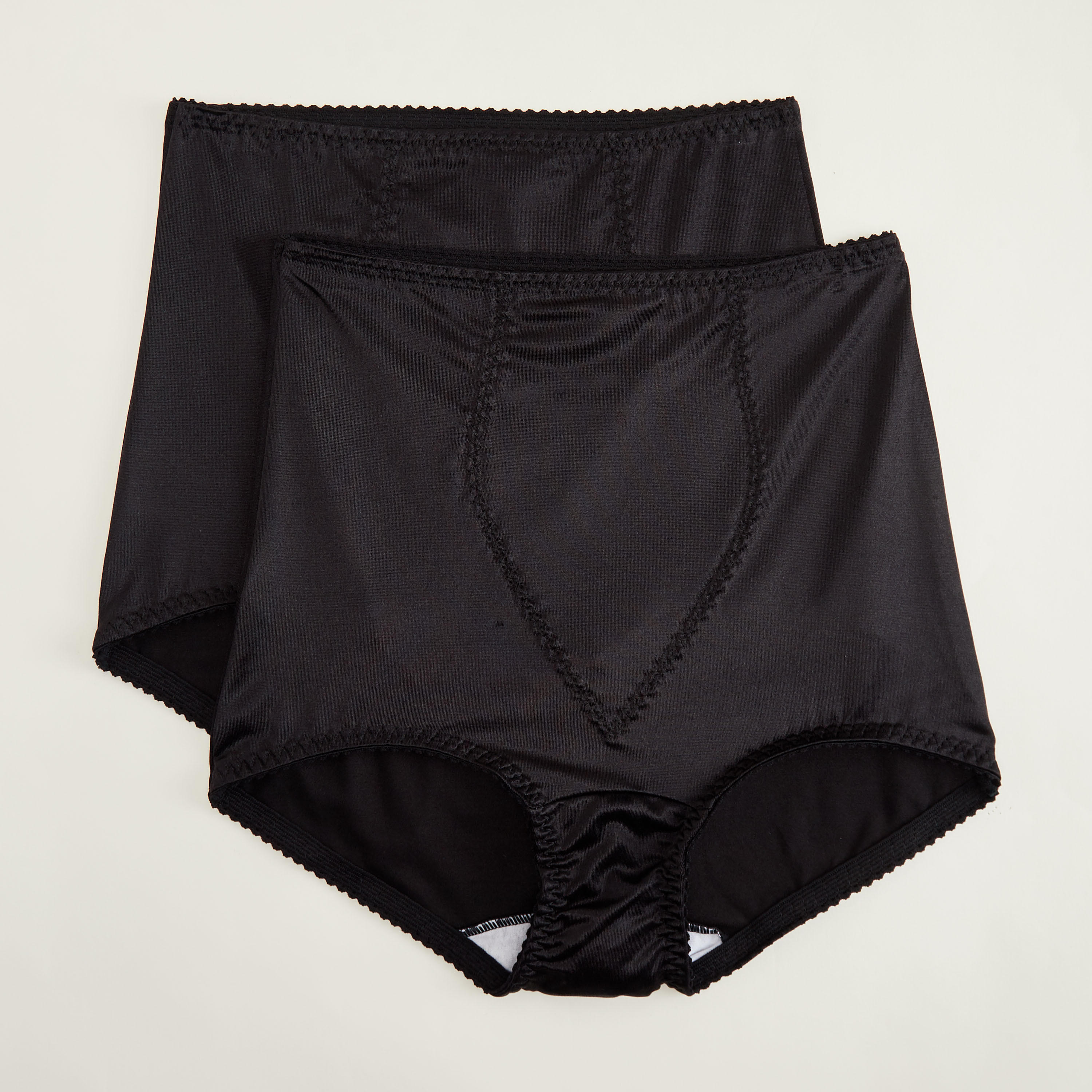 سراويل داخلية سادة بشريط على البطن من هانس - طقم من قطعتين-women-clothing-lingerie-panties-image-1