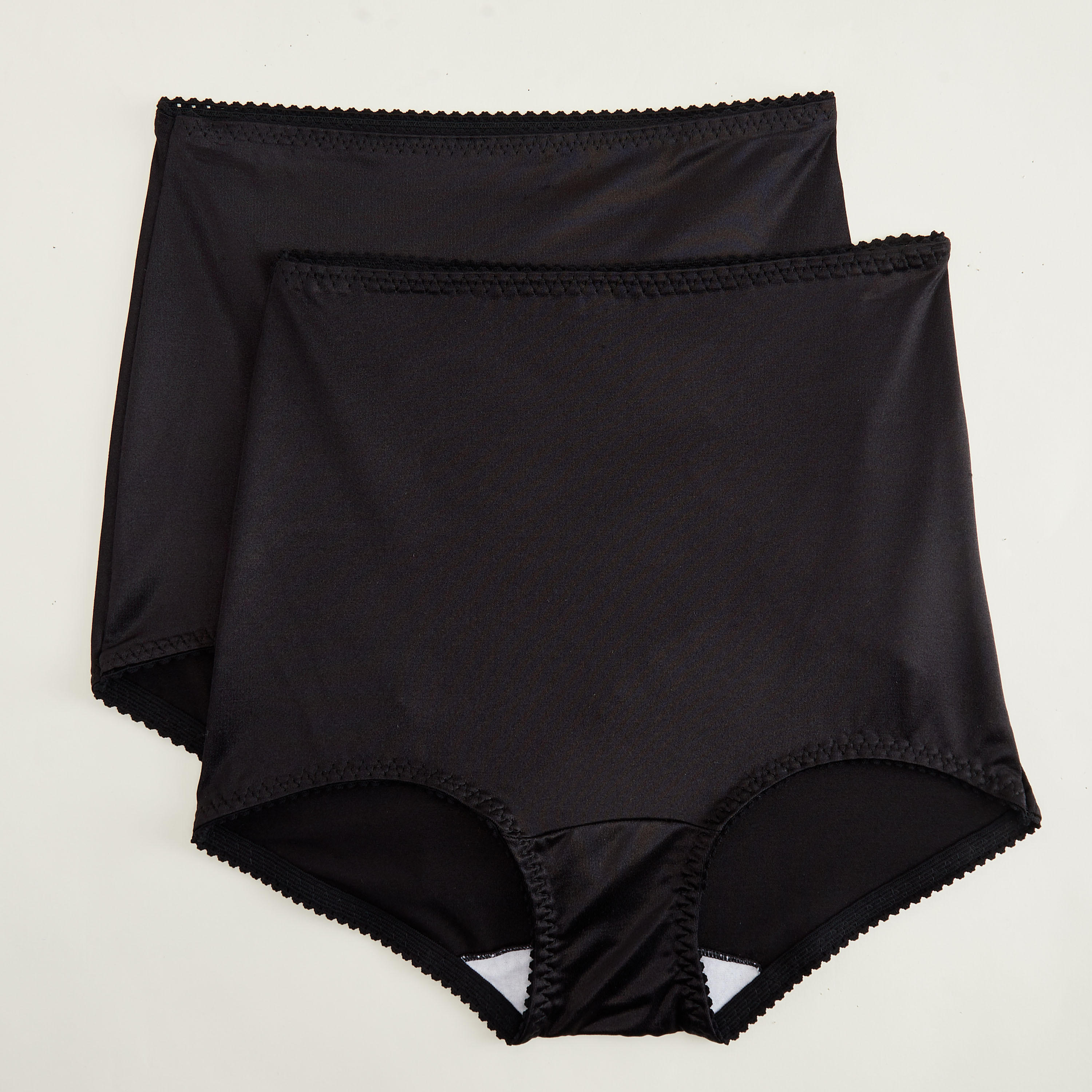 Set of 2 - Hanes Solid Boyshorts with Elasticated Waistband-women-clothing-lingerie-panties-image-1