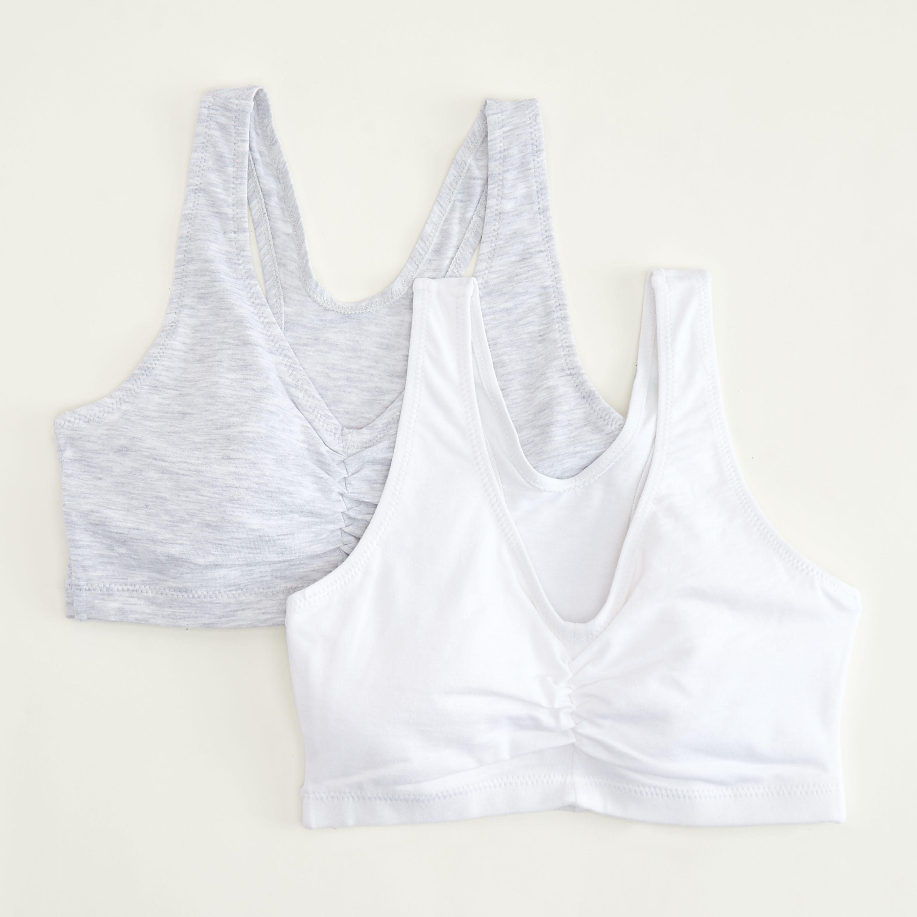 صدريّة بلوفر سادة بتصميم متقاطع من الخلف من هانس - طقم من قطعتين-women-clothing-lingerie-bras-image-4