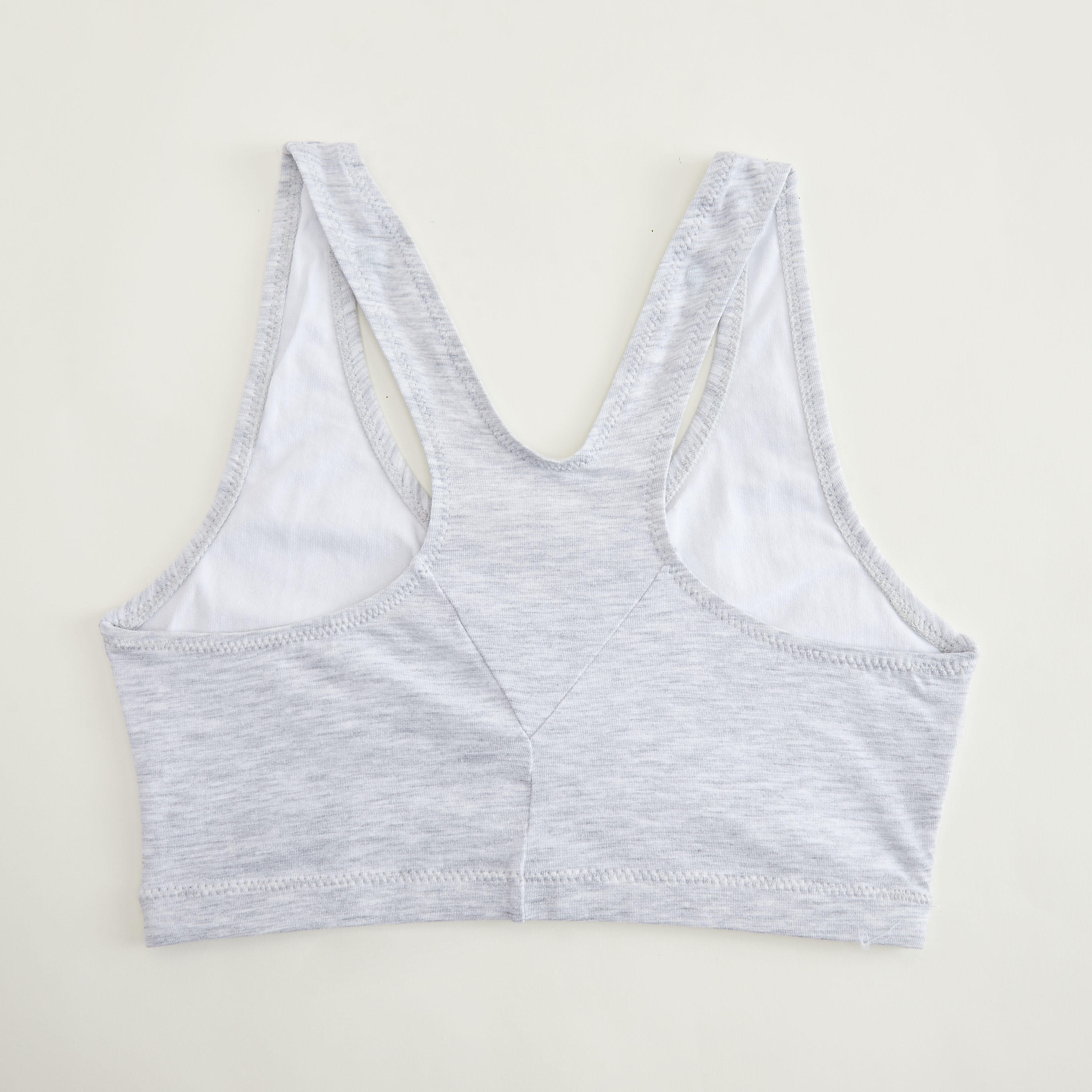 صدريّة بلوفر سادة بتصميم متقاطع من الخلف من هانس - طقم من قطعتين-women-clothing-lingerie-bras-image-1