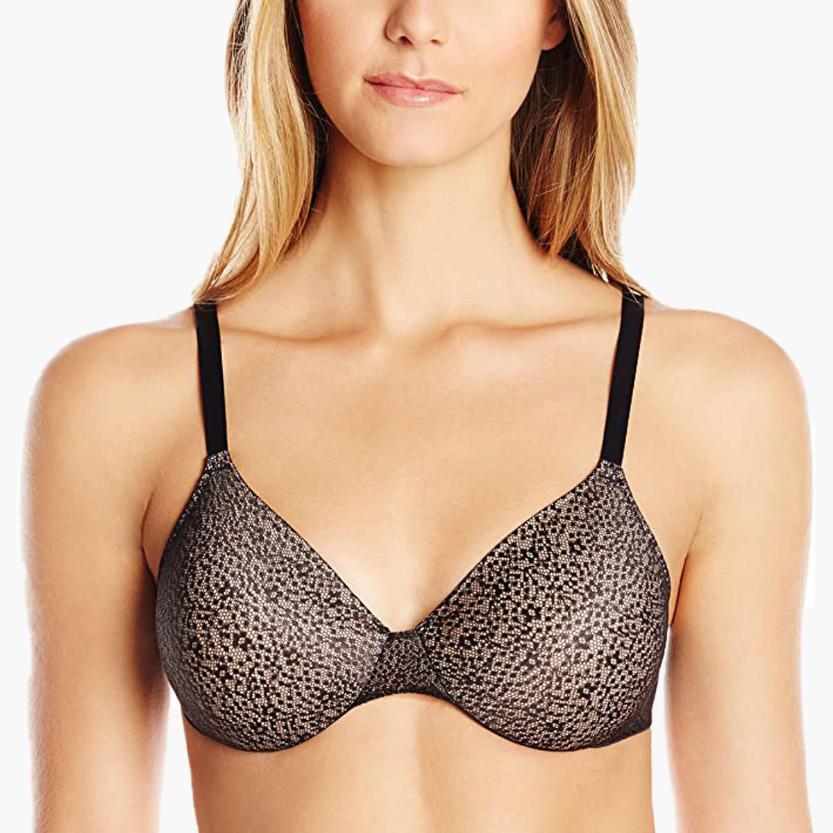 Hanes Underwired T-shirt Bra with Hook and Eye Closure-women-clothing-lingerie-bras-image-1