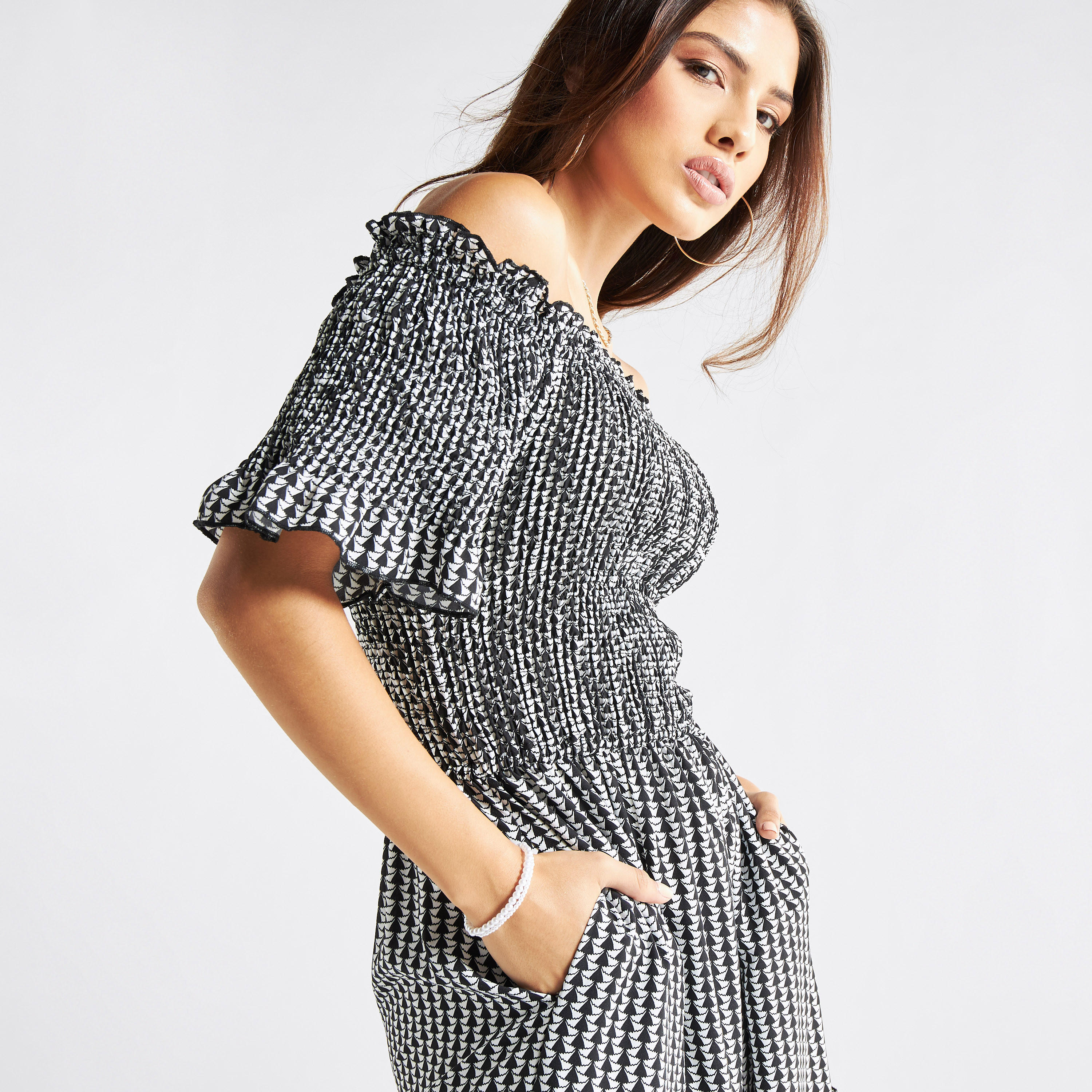 فستان طويل بأكتاف مكشوفة وجيوب وطبعات-women-clothing-dresses-image-4