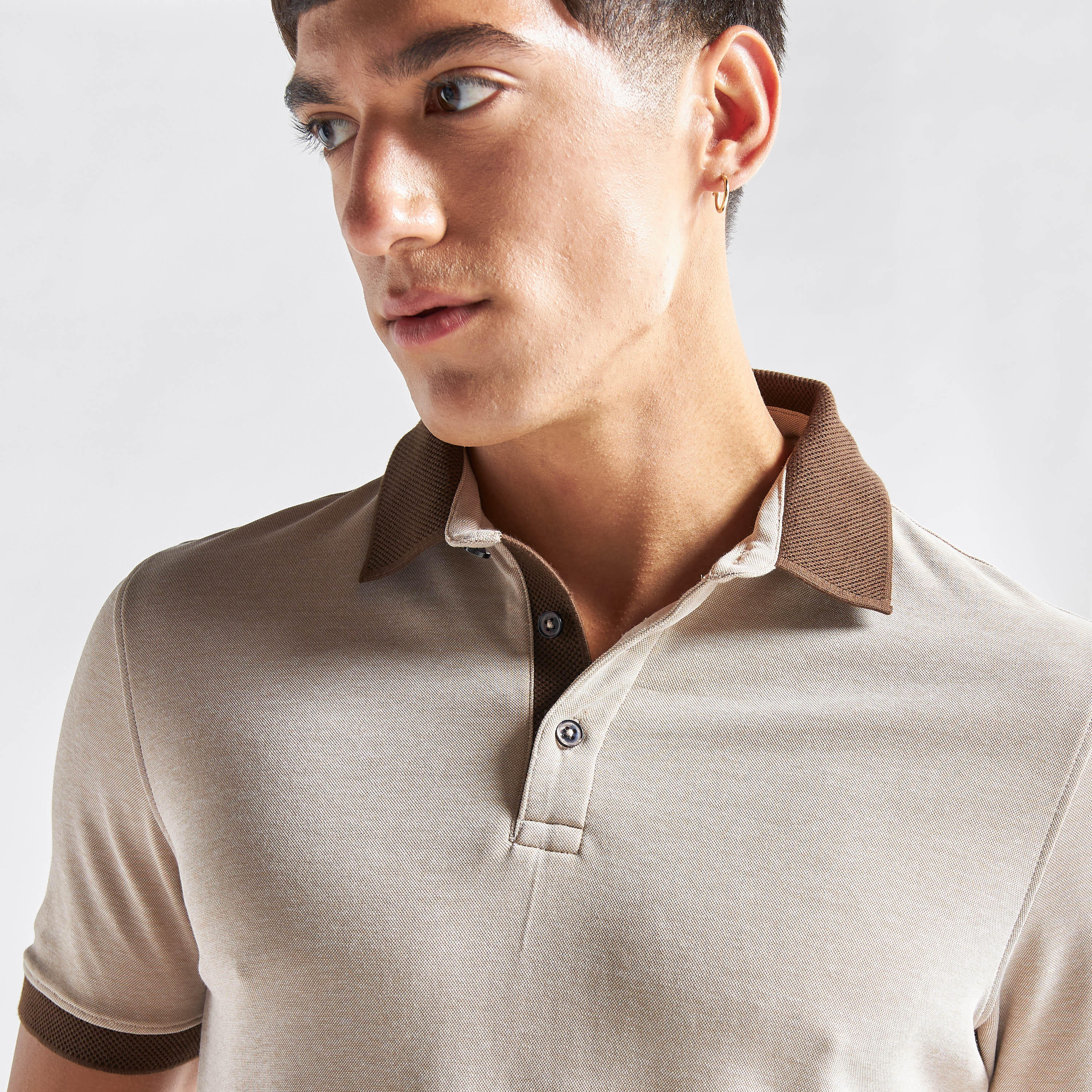 Solid Polo T-shirt with Short Sleeves-men-clothing-tshirtsandpolos-polos-image-4