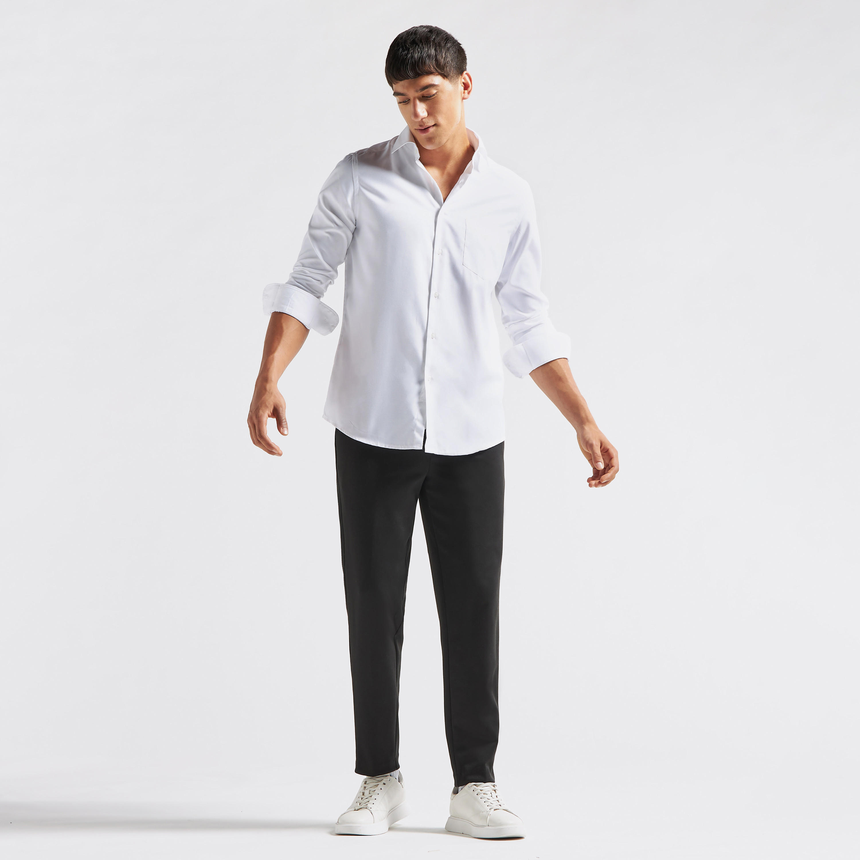 قميص بارز الملمس بأكمام طويلة وجيب-men-clothing-shirts-image-2