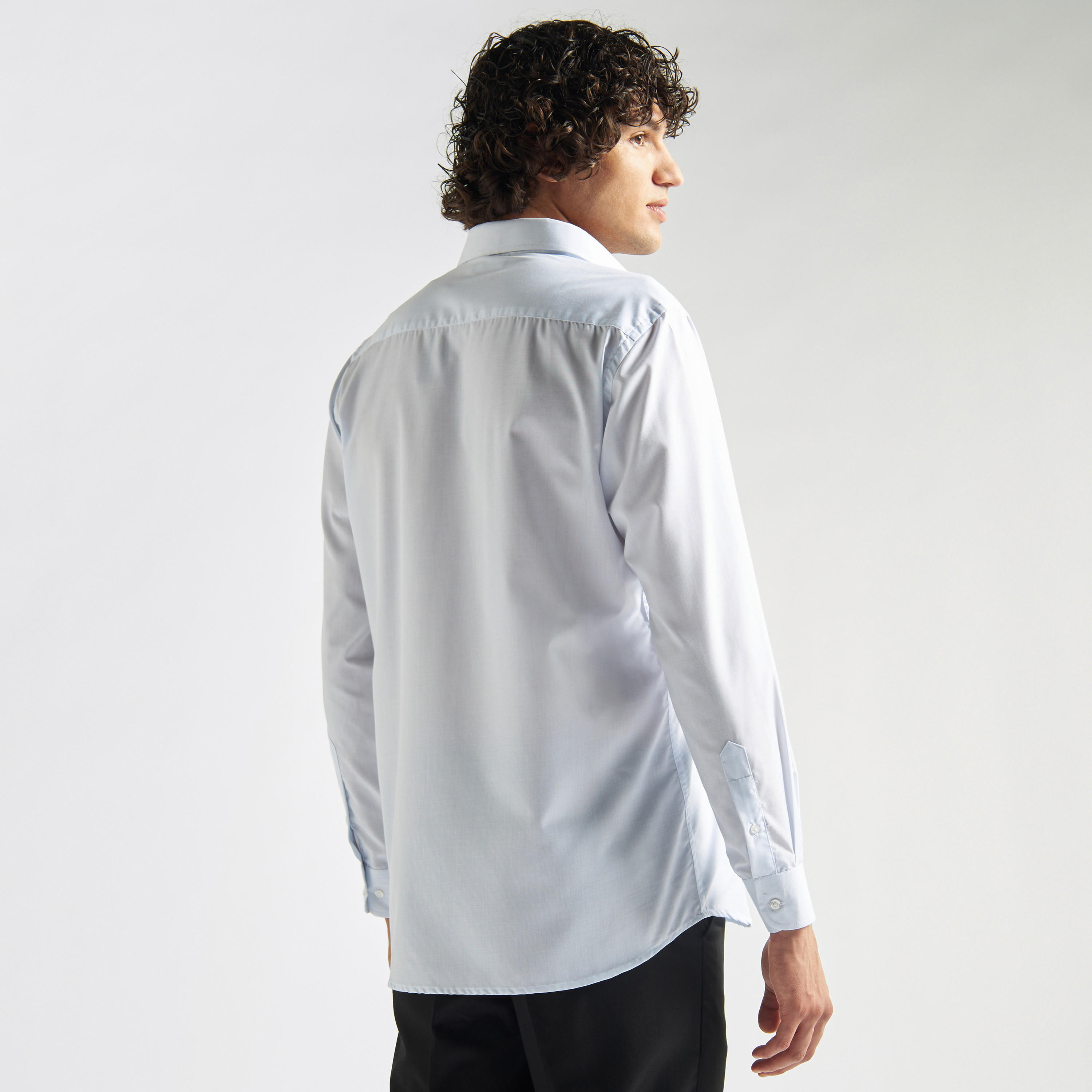 Solid Shirt with Pocket and Long Sleeves-men-clothing-shirts-image-3