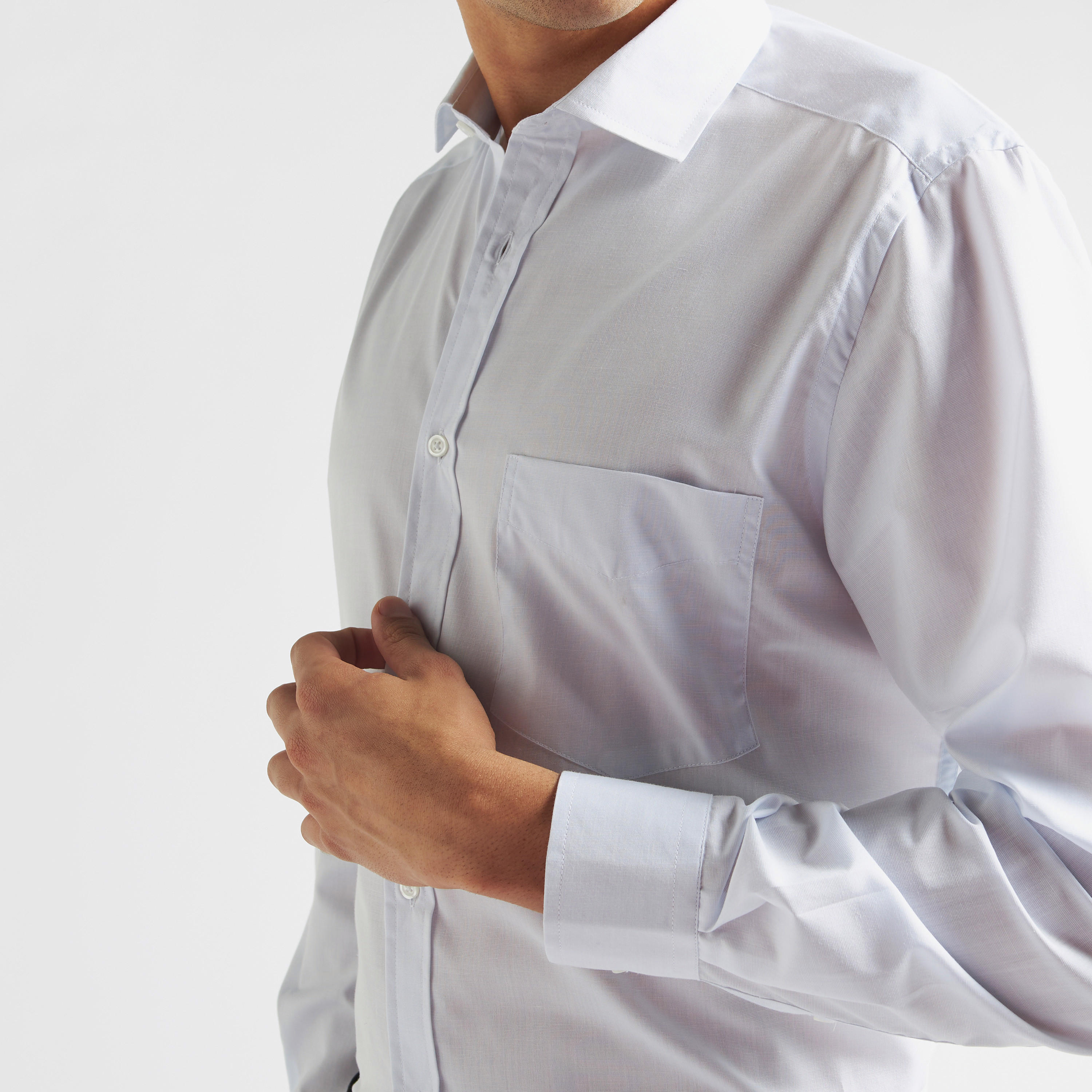 Solid Shirt with Pocket and Long Sleeves-men-clothing-shirts-image-4