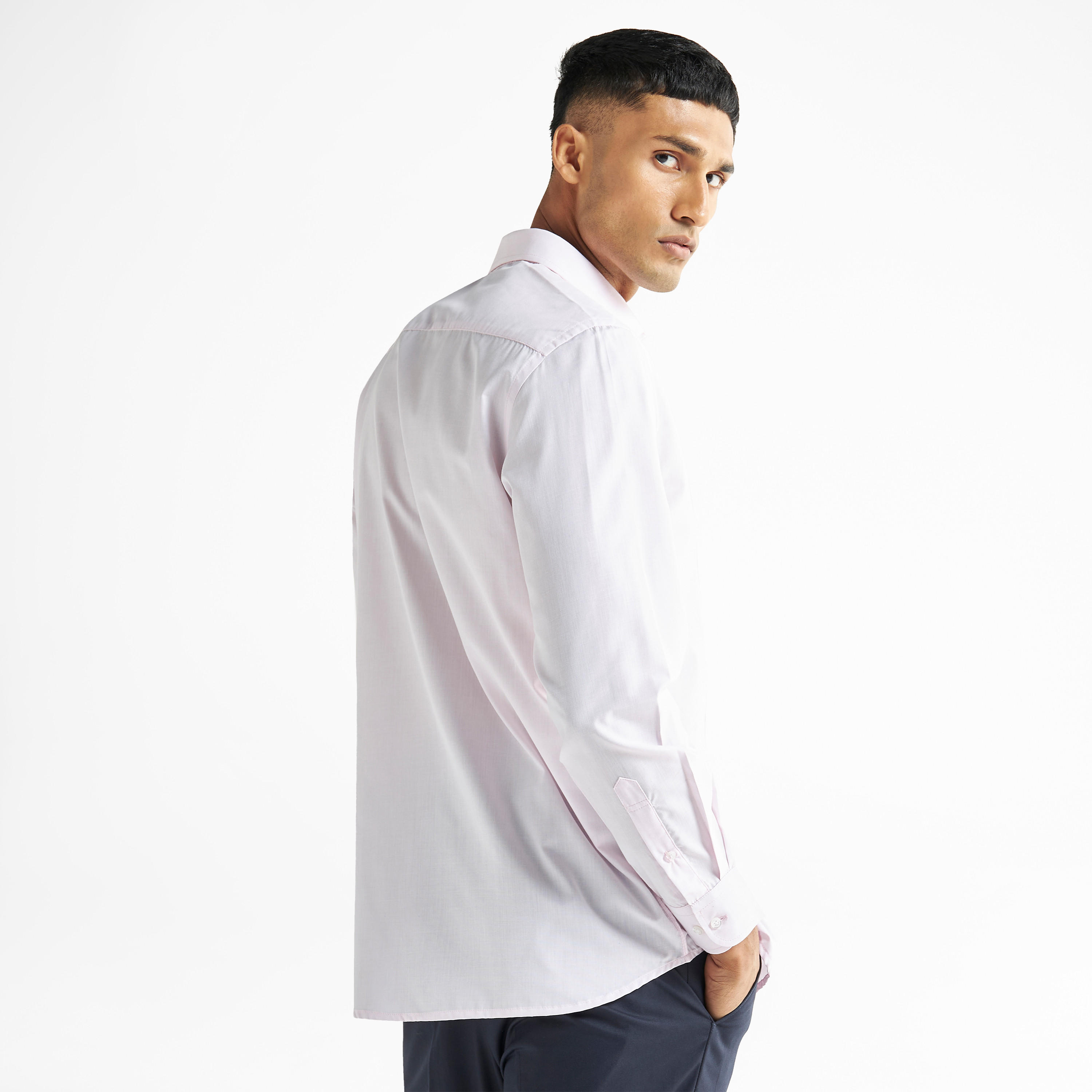 Solid Shirt with Pocket and Long Sleeves-men-clothing-shirts-image-3
