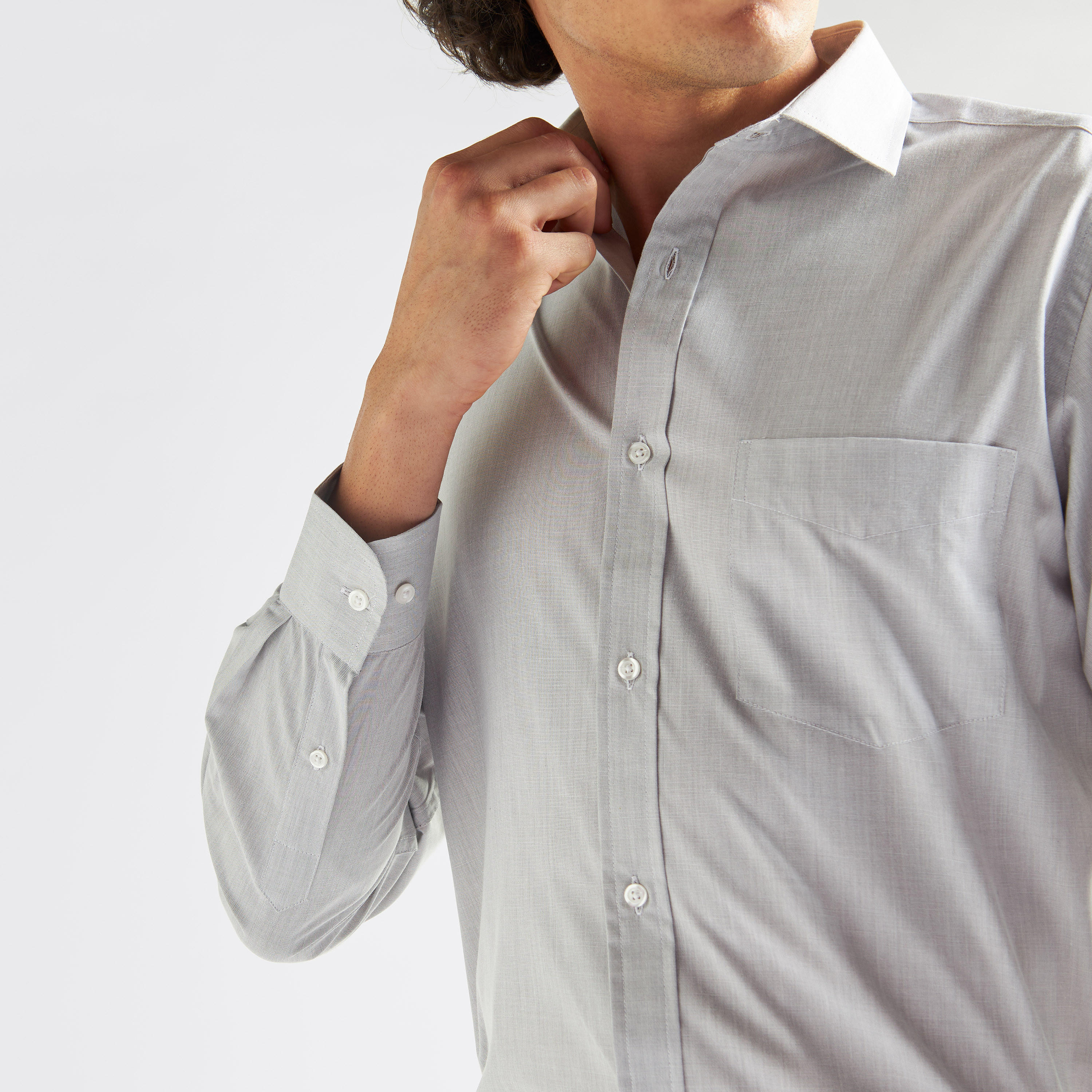 Solid Shirt with Pocket and Long Sleeves-men-clothing-shirts-image-4
