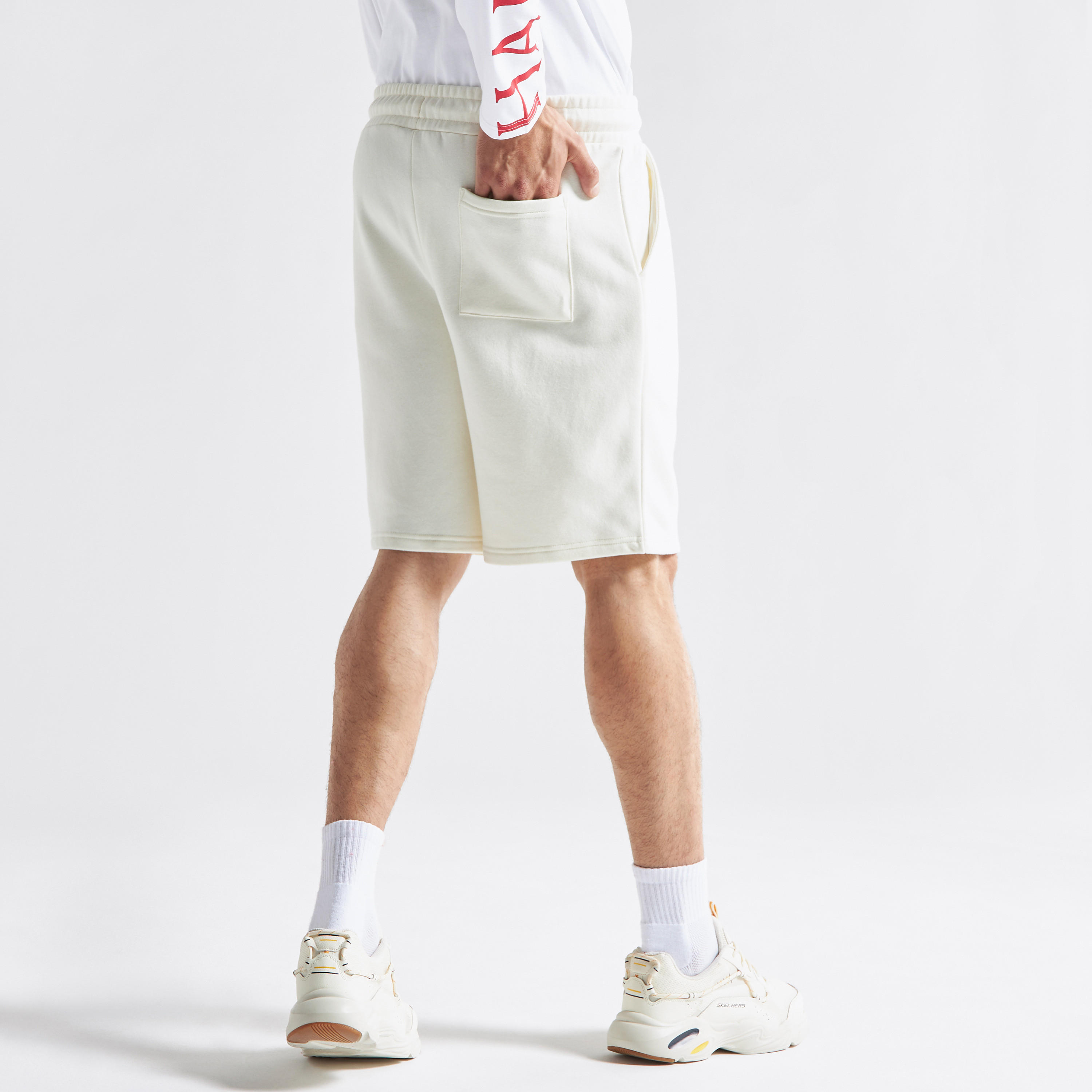 شورت رياضي برباط إغلاق وجيوب وطبعات شعار جامعة هارفارد-men-clothing-bottoms-shorts-image-3