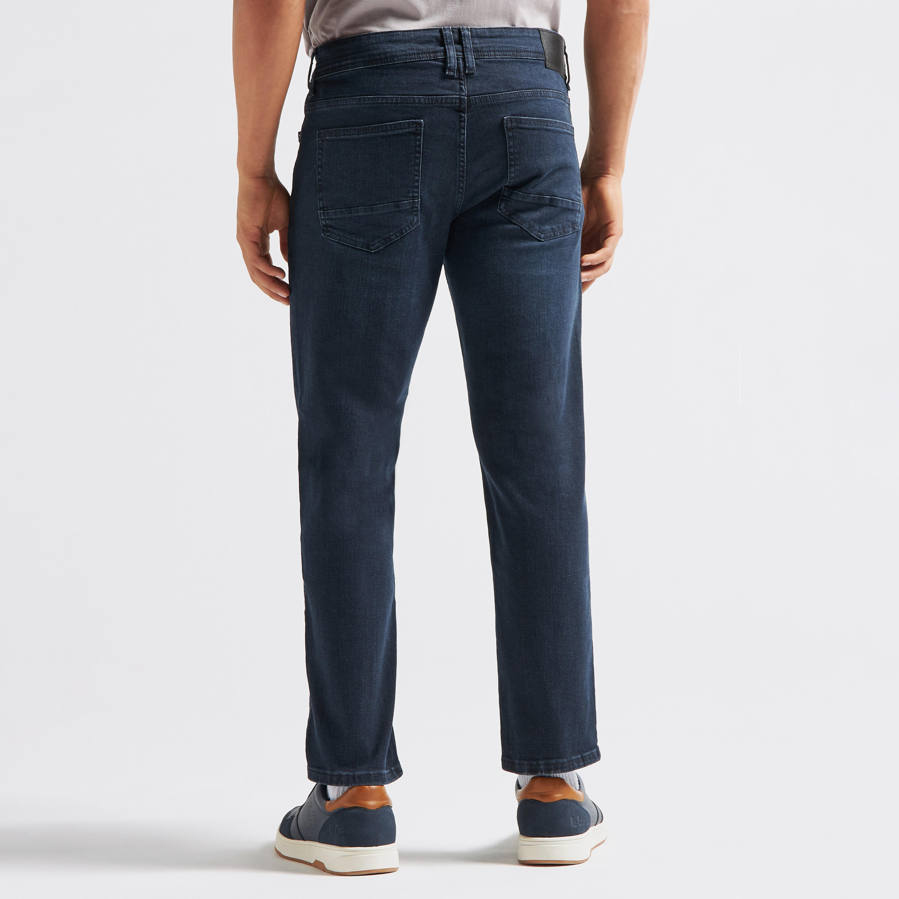 Slim Fit Faded Cropped Jeans with 5 Pockets-men-clothing-bottoms-jeans-image-3