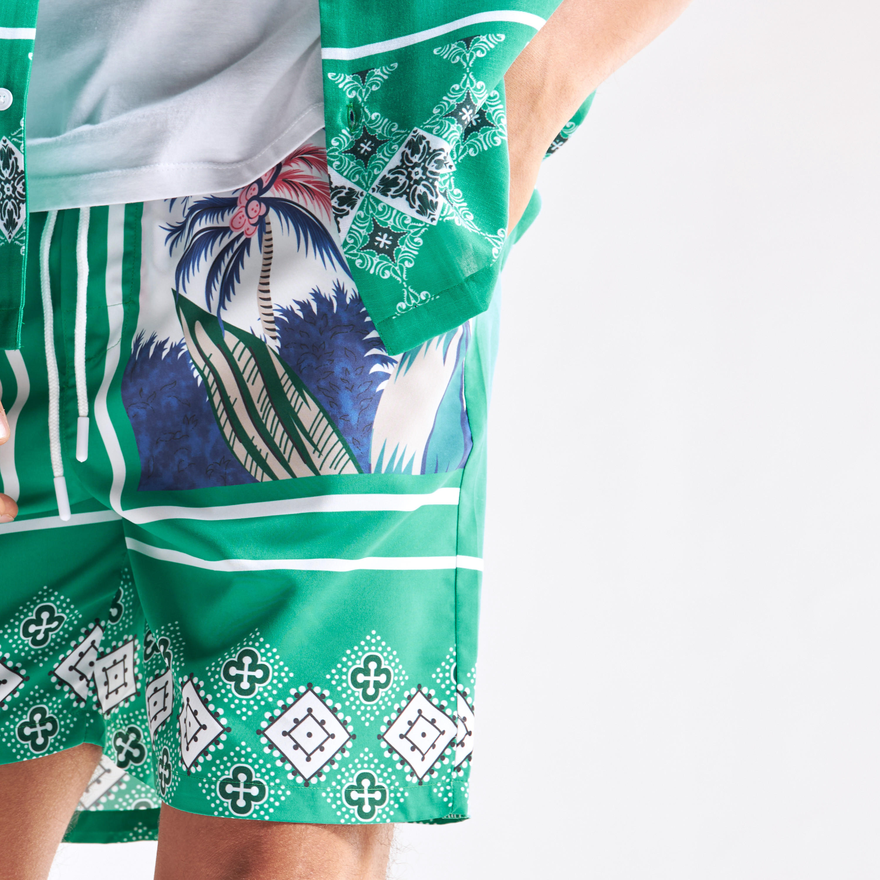 Printed Shorts with Drawstring Closure and Pockets-men-clothing-bottoms-shorts-image-4