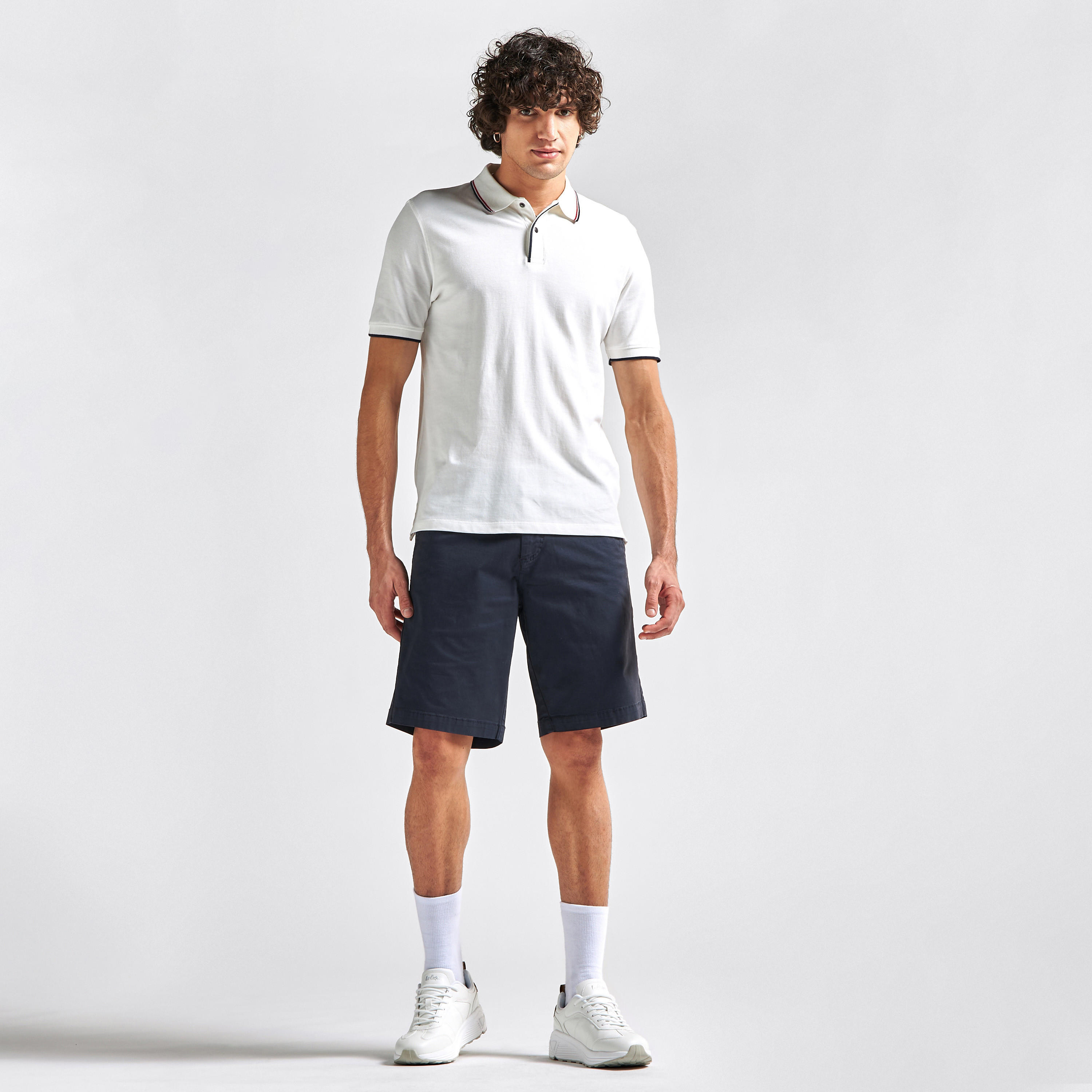 تيشيرت بولو بأكمام قصيرة وخيوط بارزة-men-clothing-tshirtsandpolos-polos-image-2