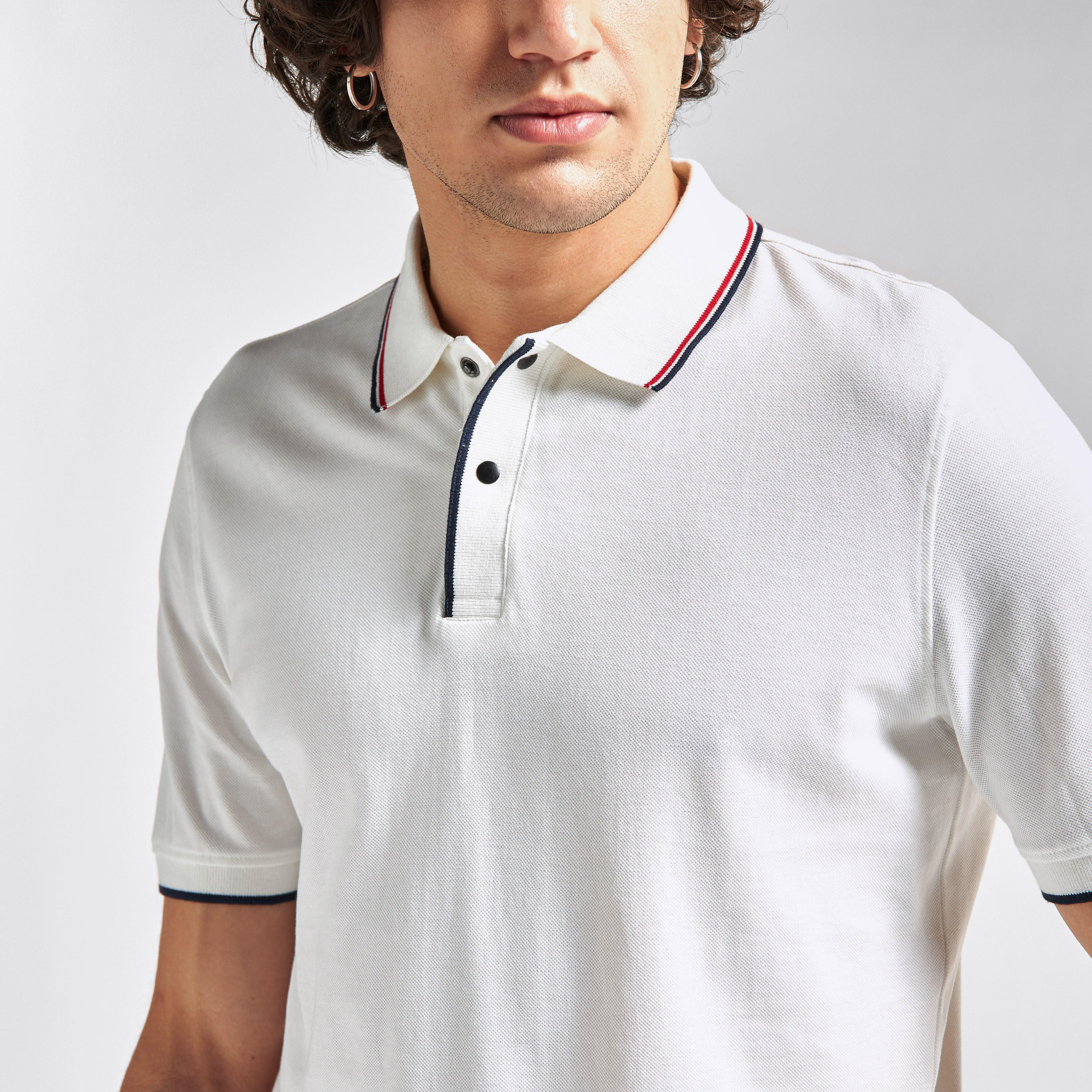 تيشيرت بولو بأكمام قصيرة وخيوط بارزة-men-clothing-tshirtsandpolos-polos-image-4