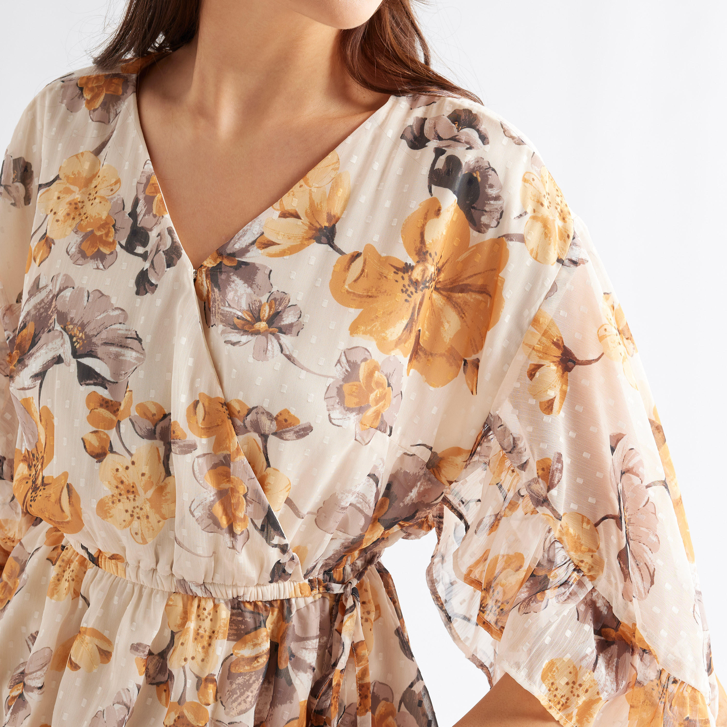 بلوزة بأكمام منفوخة وطبعات أزهار-women-clothing-shirtsandblouses-blouses-image-4