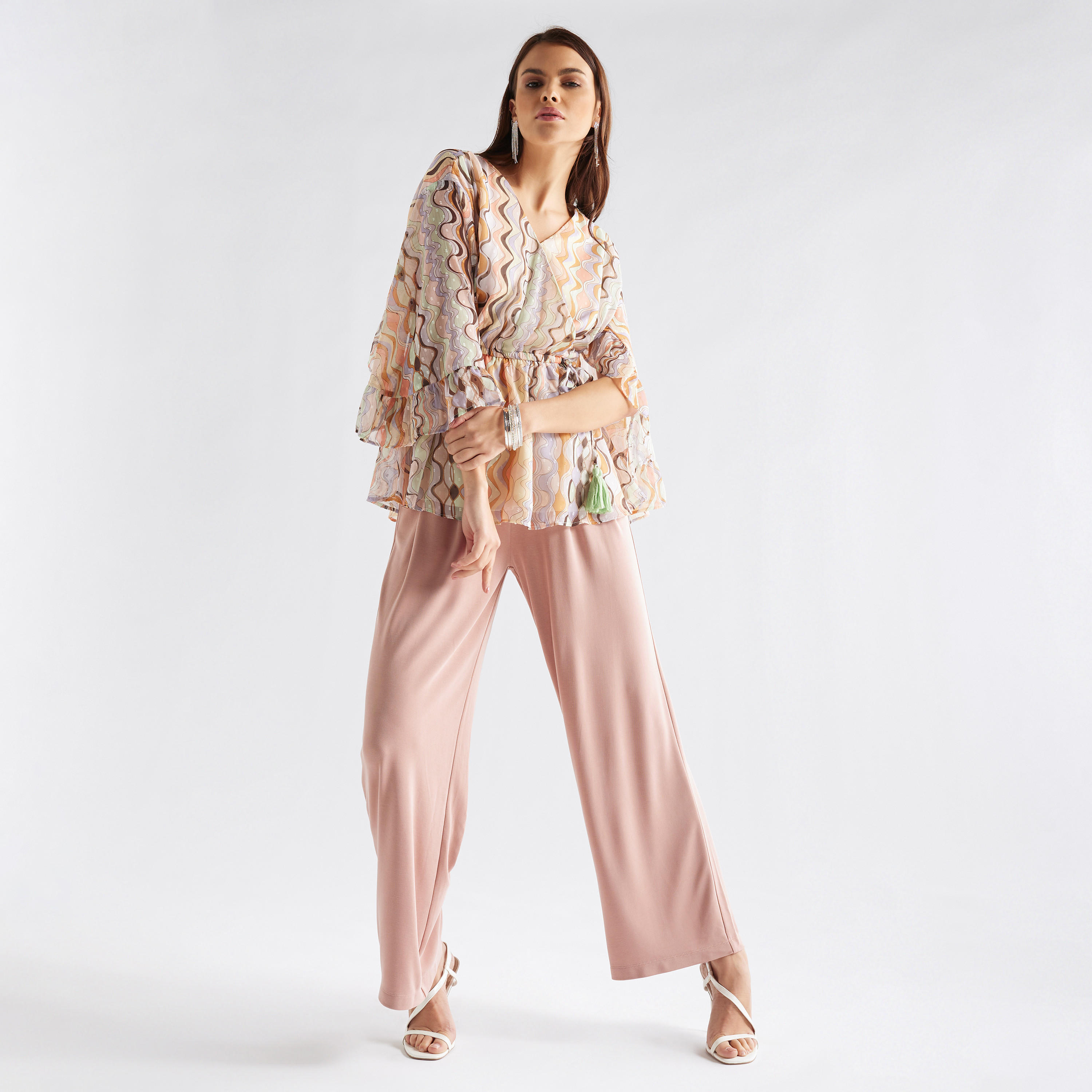 All-Over Print Top with Volume Sleeves-women-clothing-shirtsandblouses-blouses-image-2