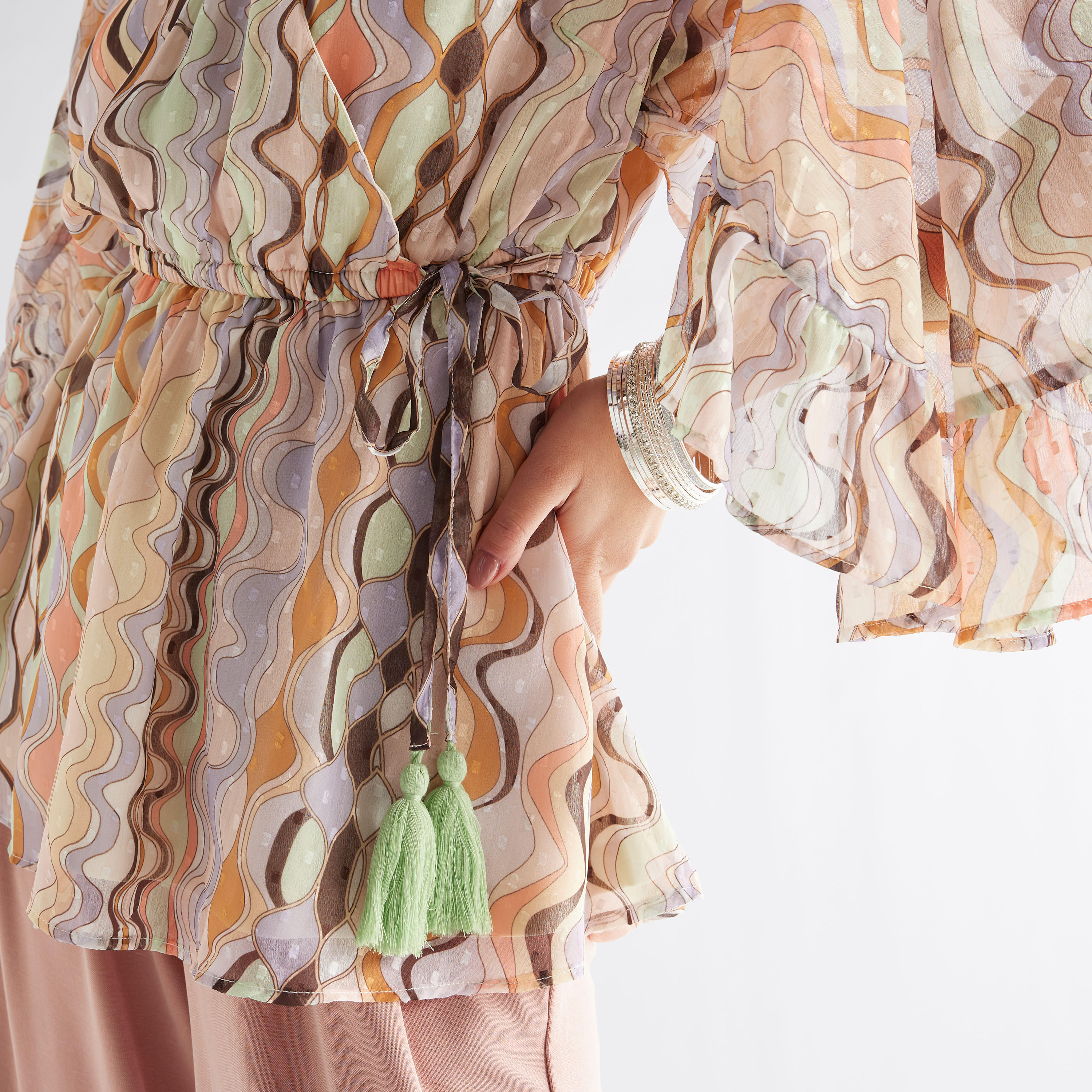All-Over Print Top with Volume Sleeves-women-clothing-shirtsandblouses-blouses-image-4