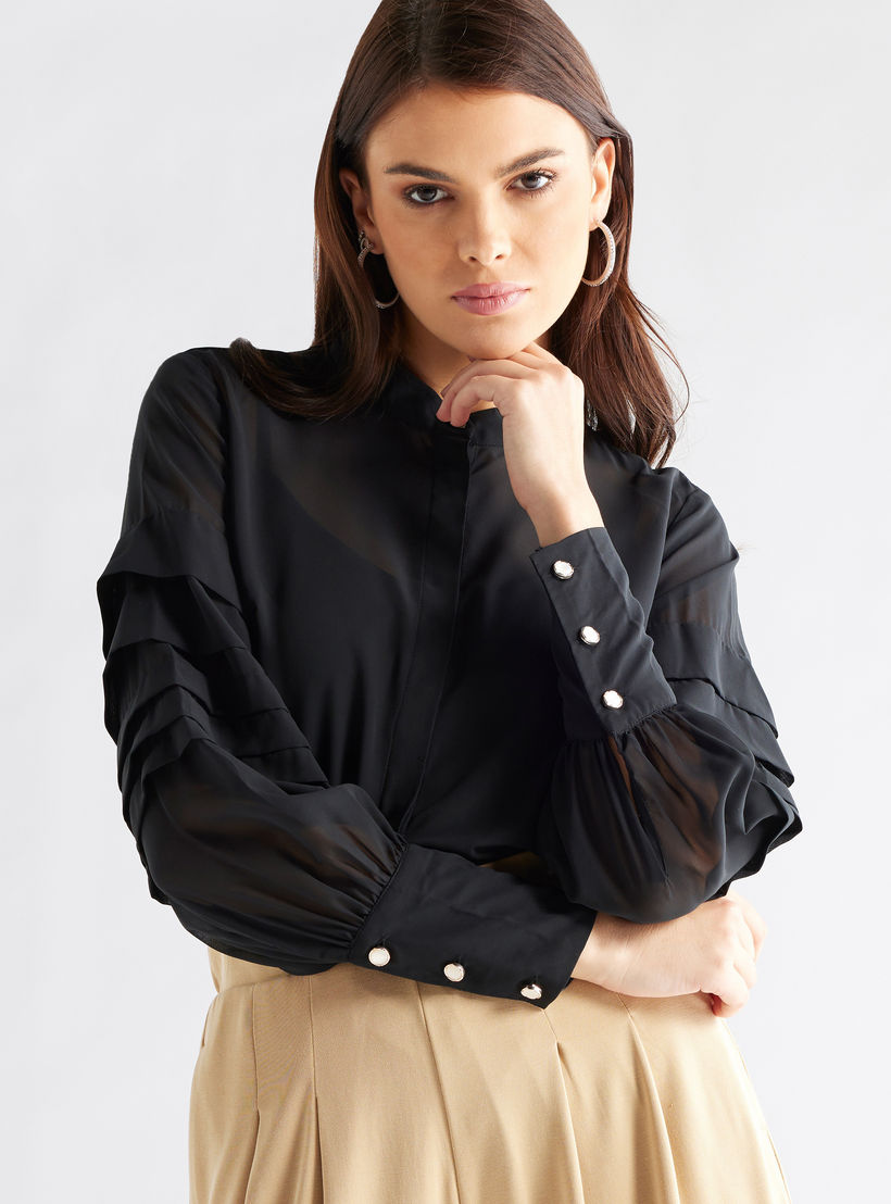 بلوزة سادة بأكمام طويلة-women-clothing-shirtsandblouses-blouses-image-4
