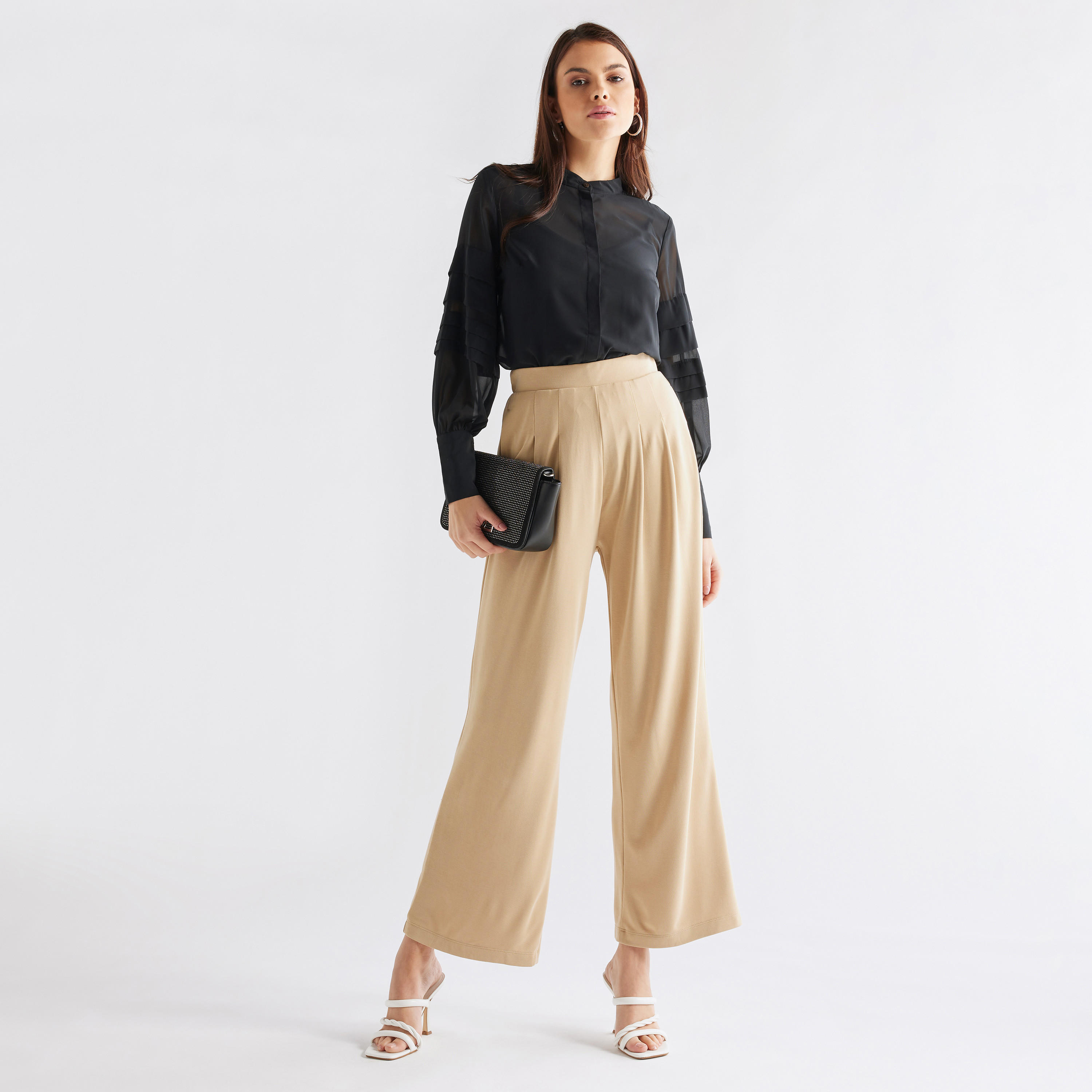 بلوزة سادة بأكمام طويلة-women-clothing-shirtsandblouses-blouses-image-3