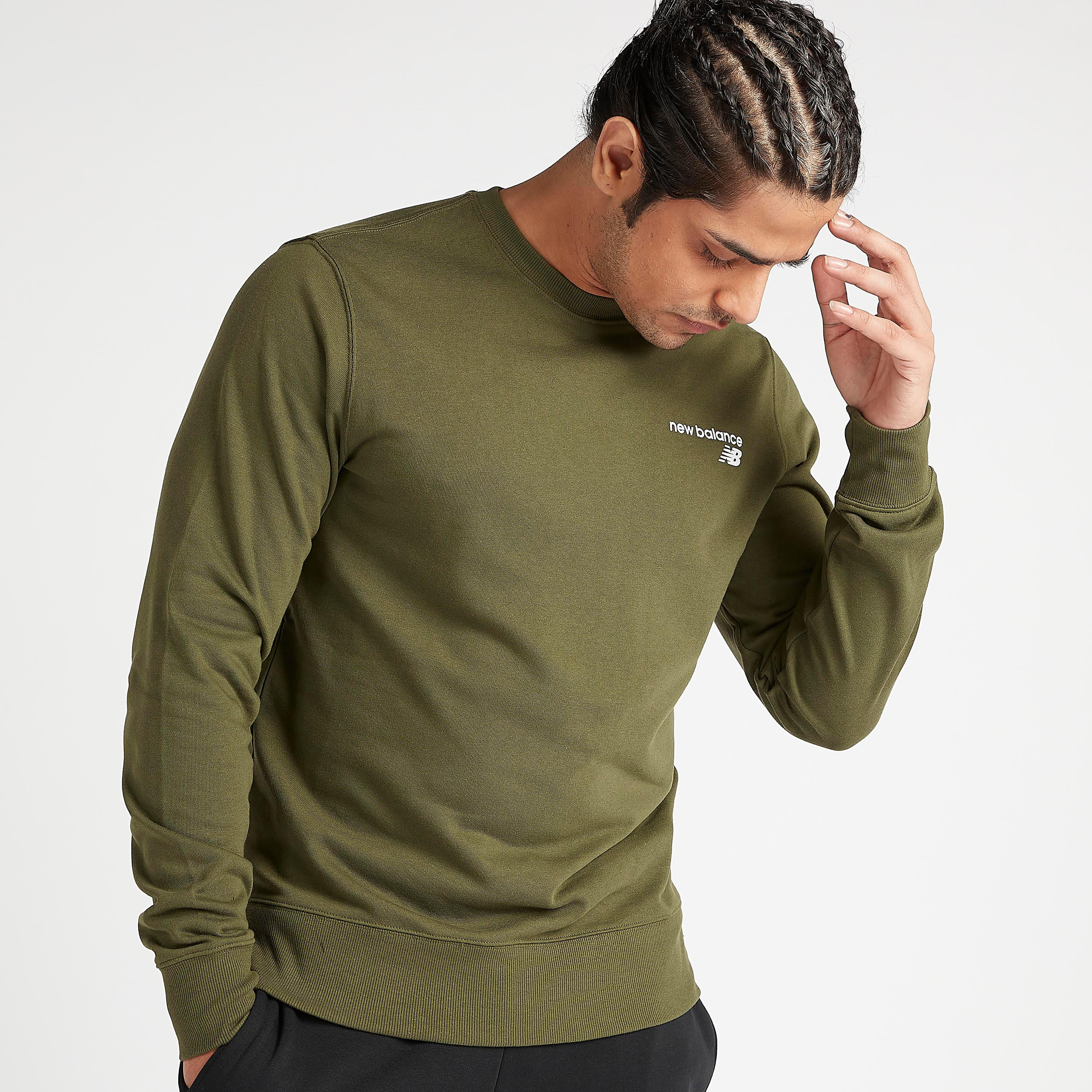 New Balance Classic Core Solid Sweatshirt with Crew Neck-men-winterwear-hoodiesandsweatshirts-image-1