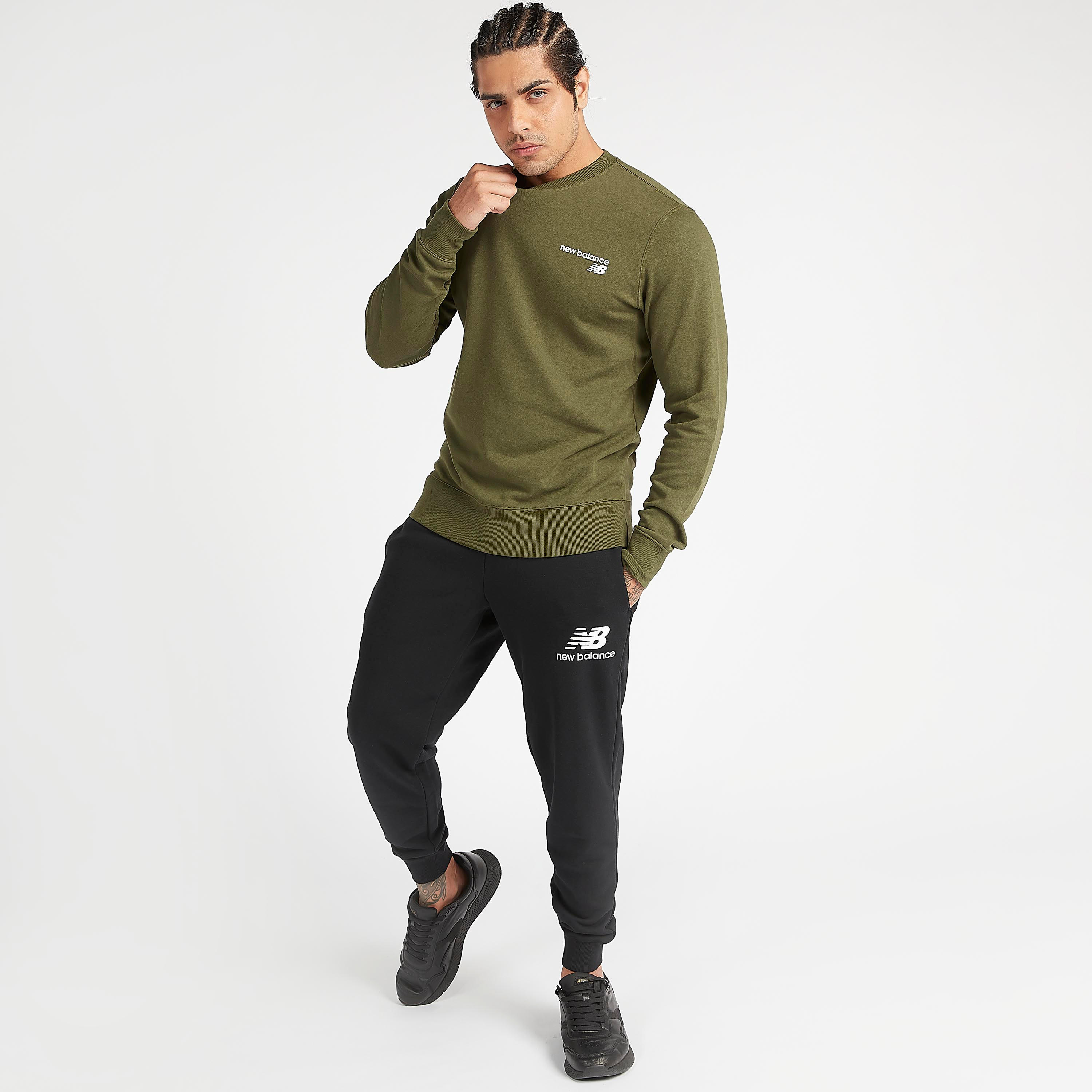 New Balance Classic Core Solid Sweatshirt with Crew Neck-men-winterwear-hoodiesandsweatshirts-image-2